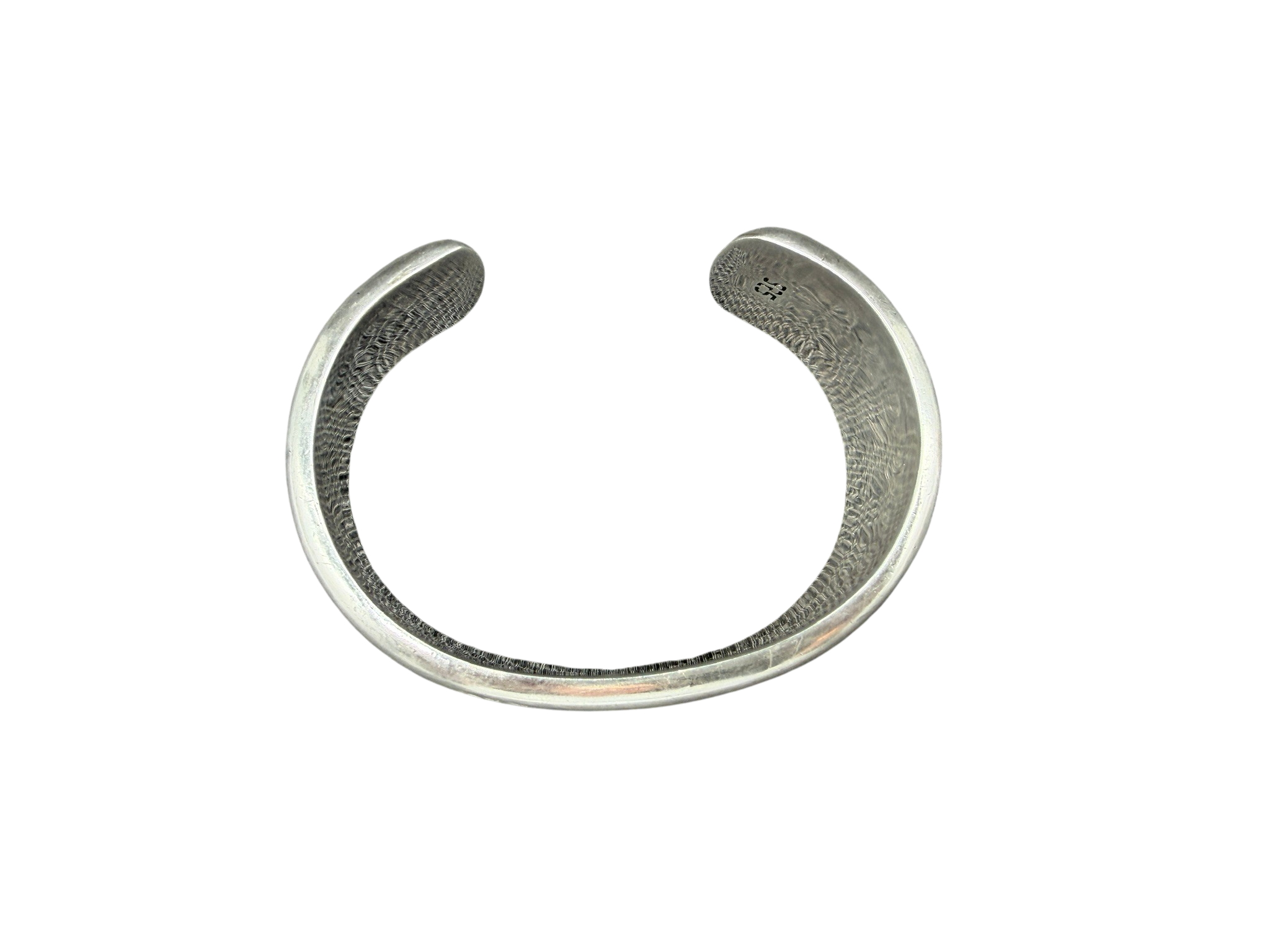 1970s Navajo Sterling Silver Cuff with 12K Gold-Filled Rope and Ball Detail (Tahe Style)