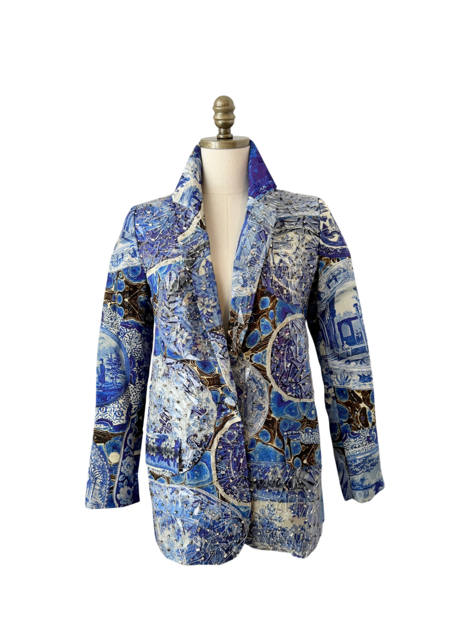 Libertine “Shattered Plate & Platter” Embellished Blazer