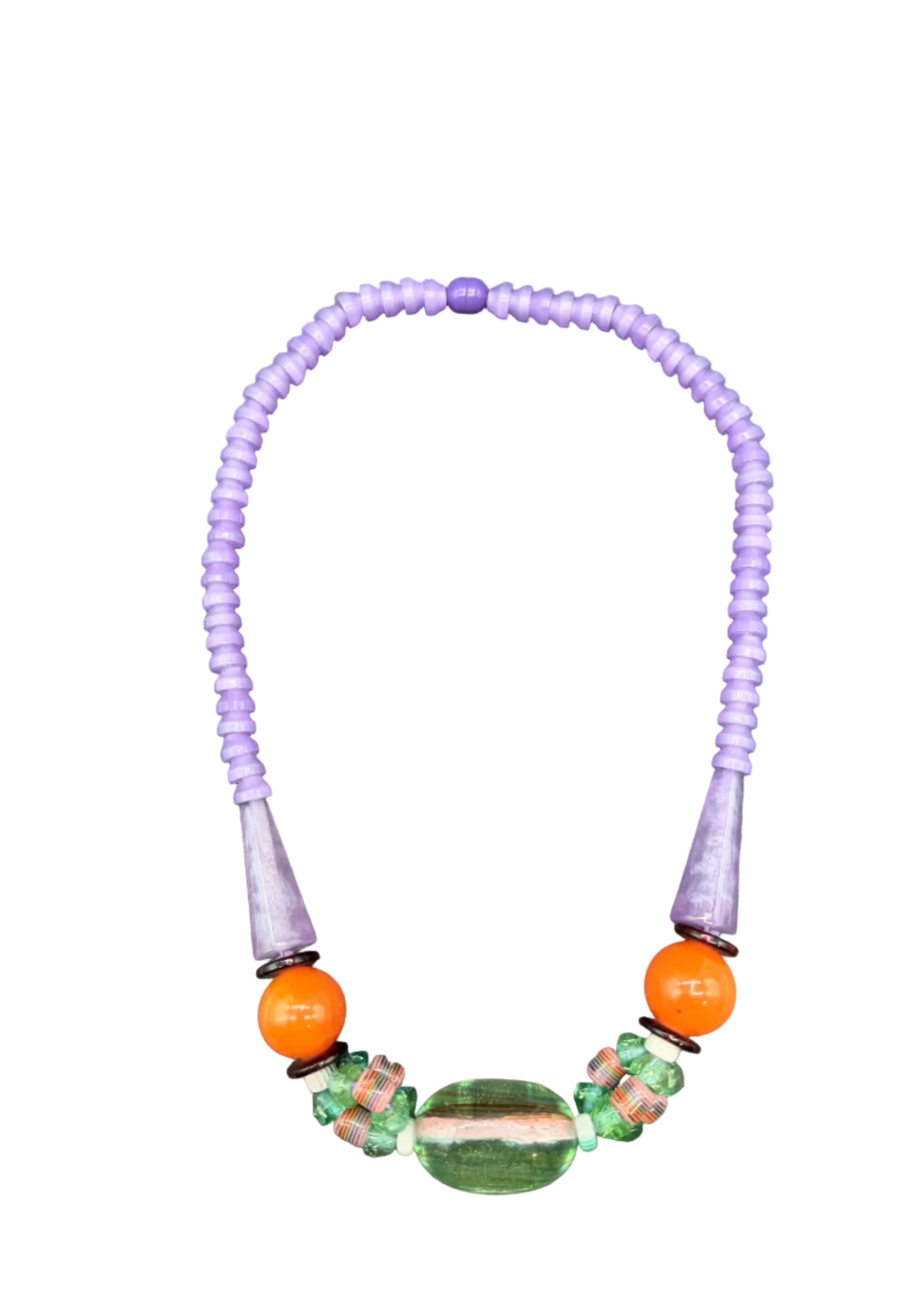 1960s Mid-Century Modern Acrylic Beaded Necklace
