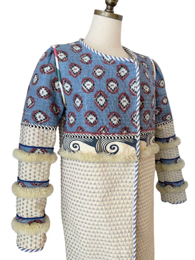 2014 Alix of Bohemia One-of-a-Kind Apache Coat with Izat Denim and Woven Canvas