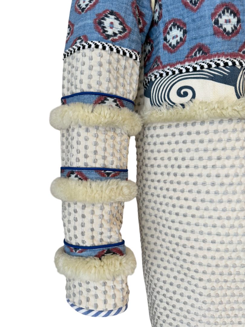 2014 Alix of Bohemia One-of-a-Kind Apache Coat with Izat Denim and Woven Canvas