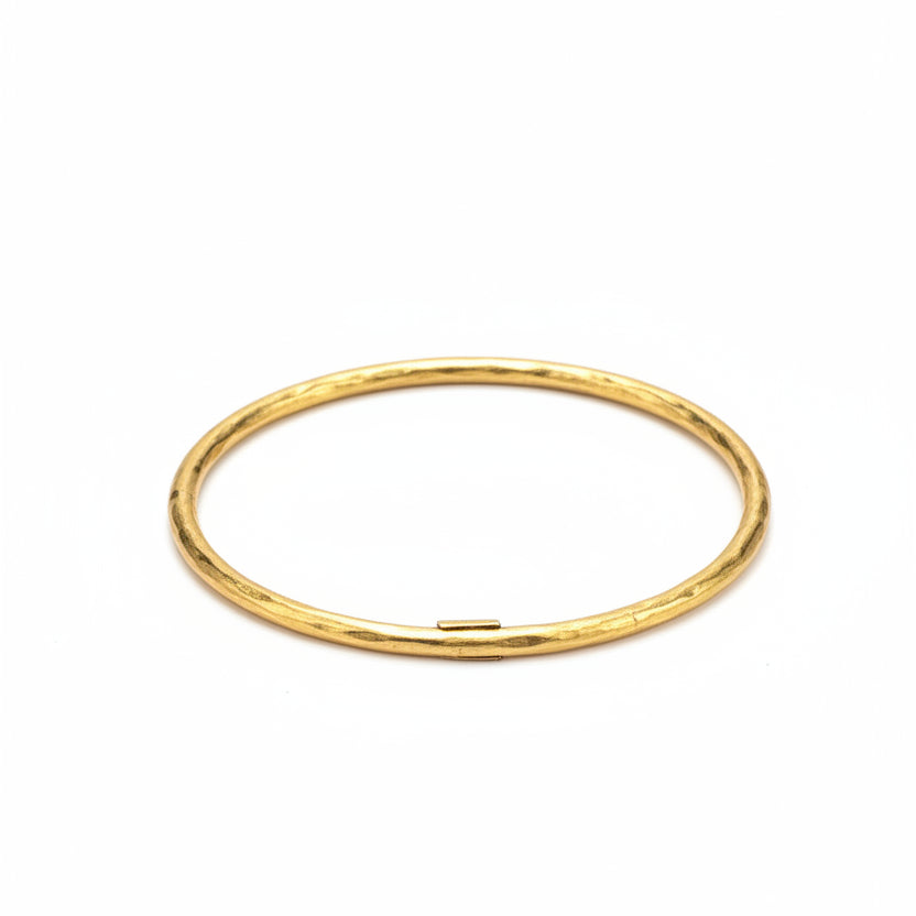 Ippolita Hammered Thin Bangle in 18K Vermeil over Sterling Silver
