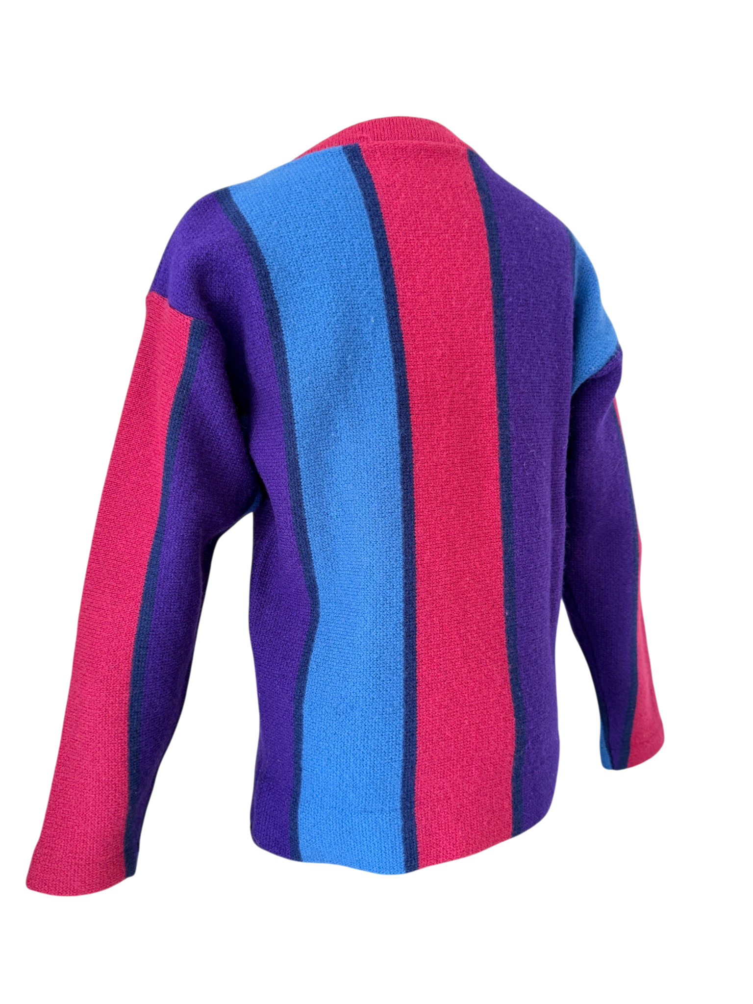 1950s Hans Heitsch Iceland for Saks Fifth Avenue Norwegian Wool Striped Boatneck Sweater