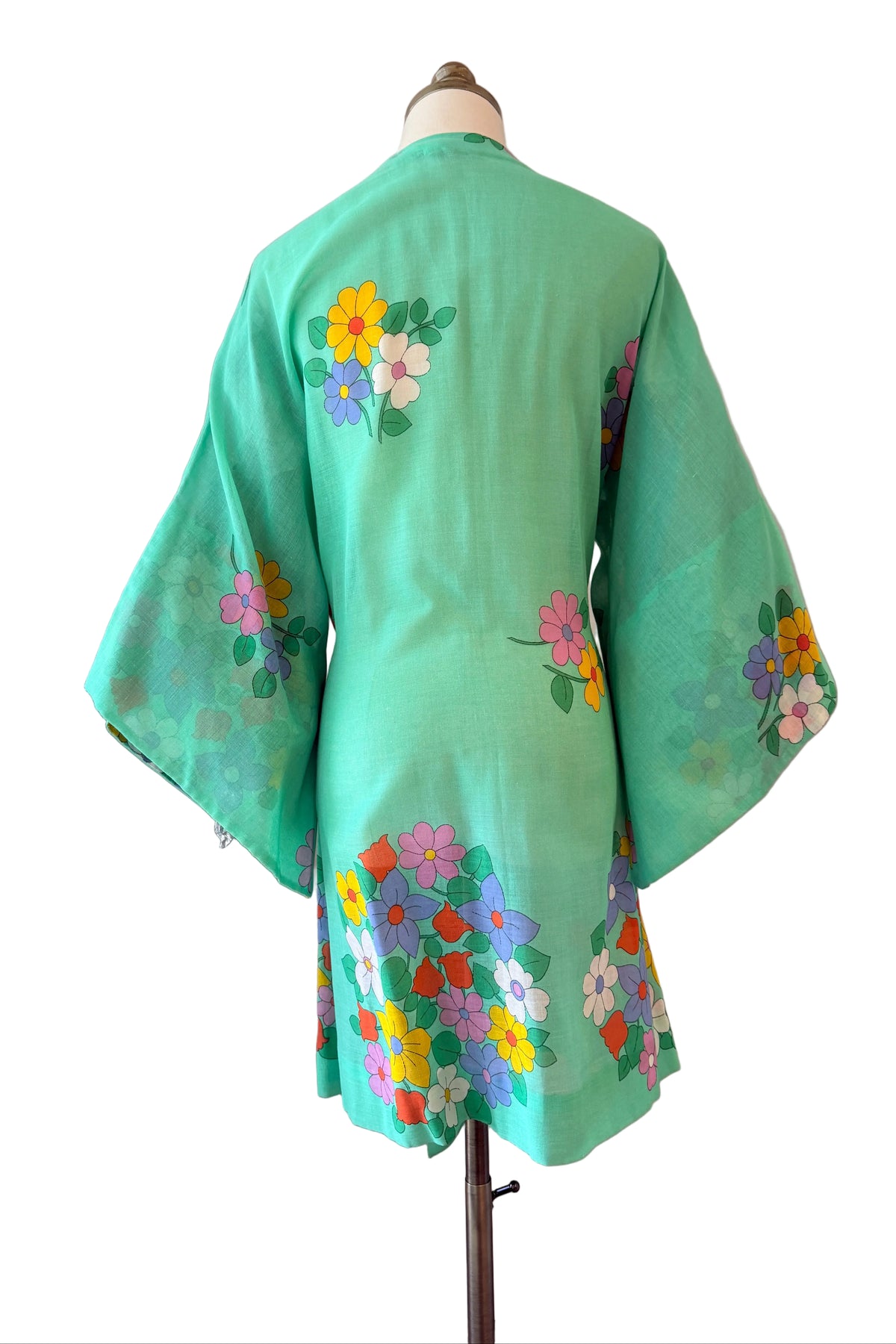 Oriane Capri Cotton Kimono-Style 3/4 Sleeve Belted Cover-Up