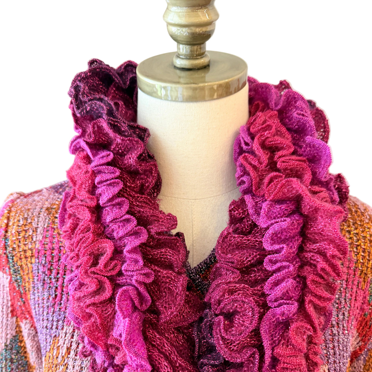 1970s Missoni Four-Piece Knit Skirt, Top, Scarf & Hat Ensemble