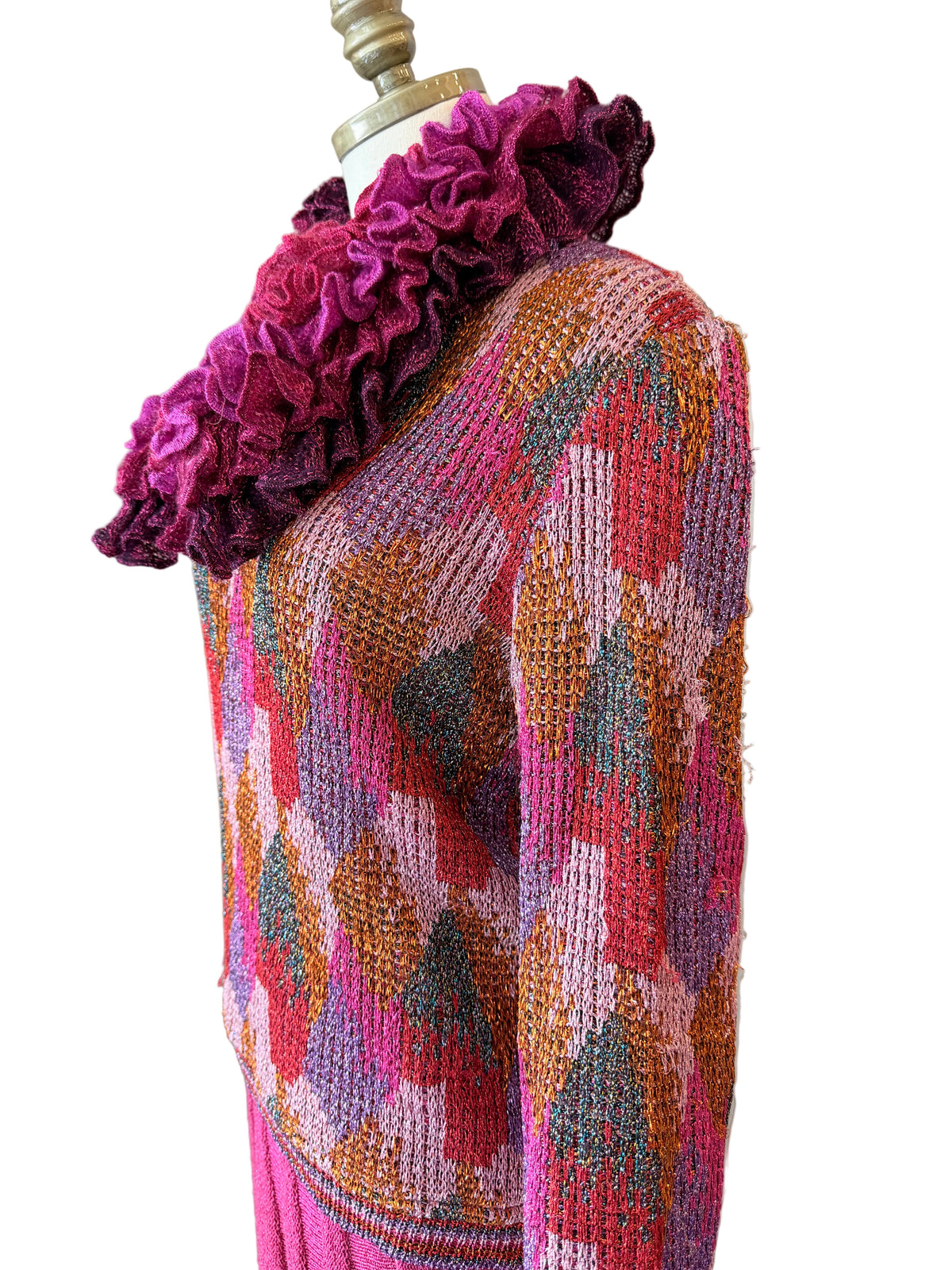 1970s Missoni Four-Piece Knit Skirt, Top, Scarf & Hat Ensemble