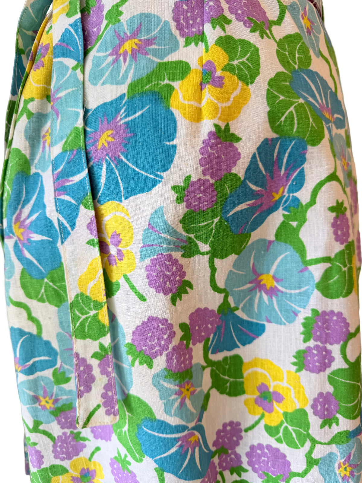 1960s Kathleen Arnold for Activair Floral Skort with Matching Belt