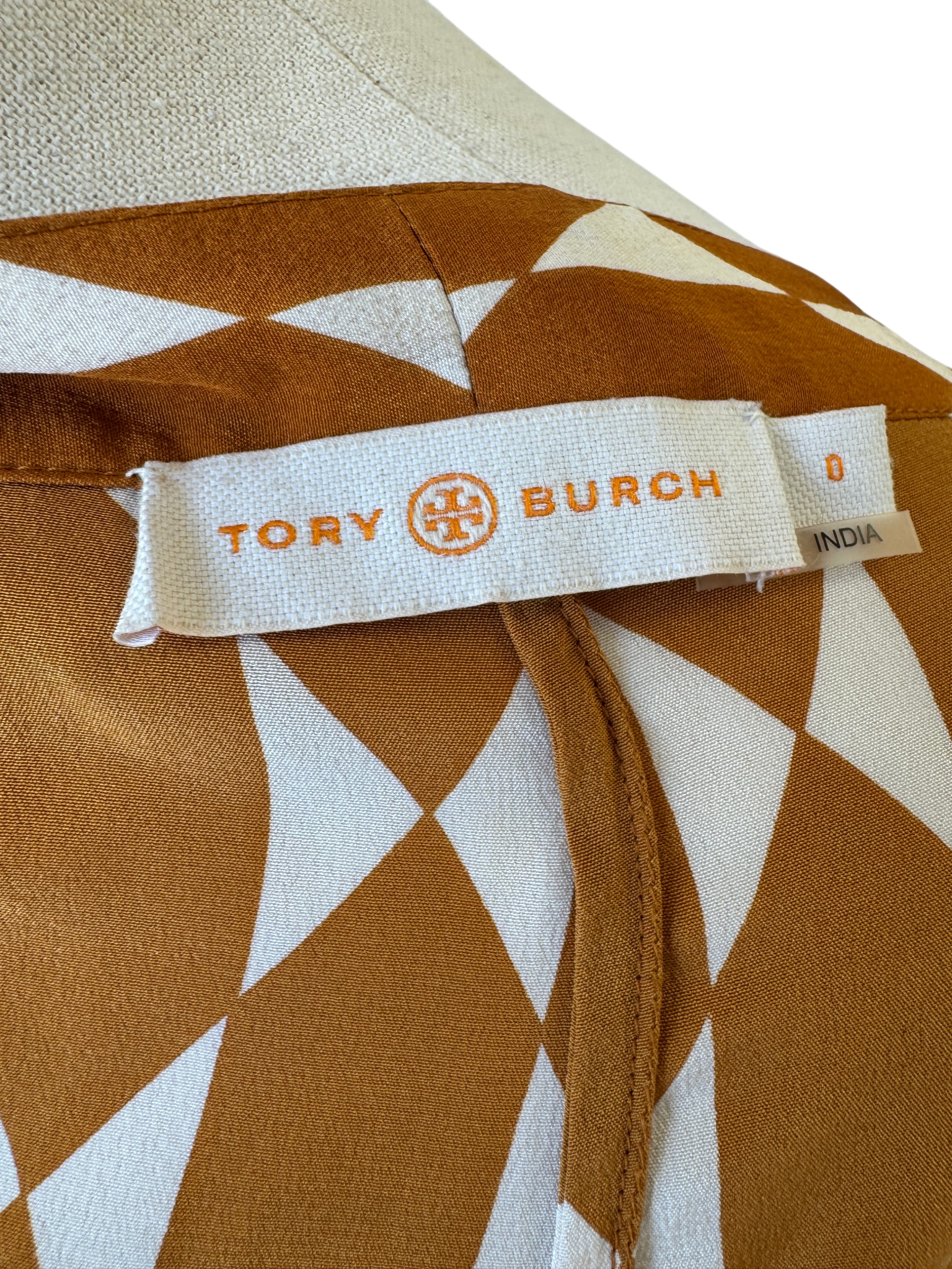 Tory Burch Silk Diamond Print Duster & Pant Set