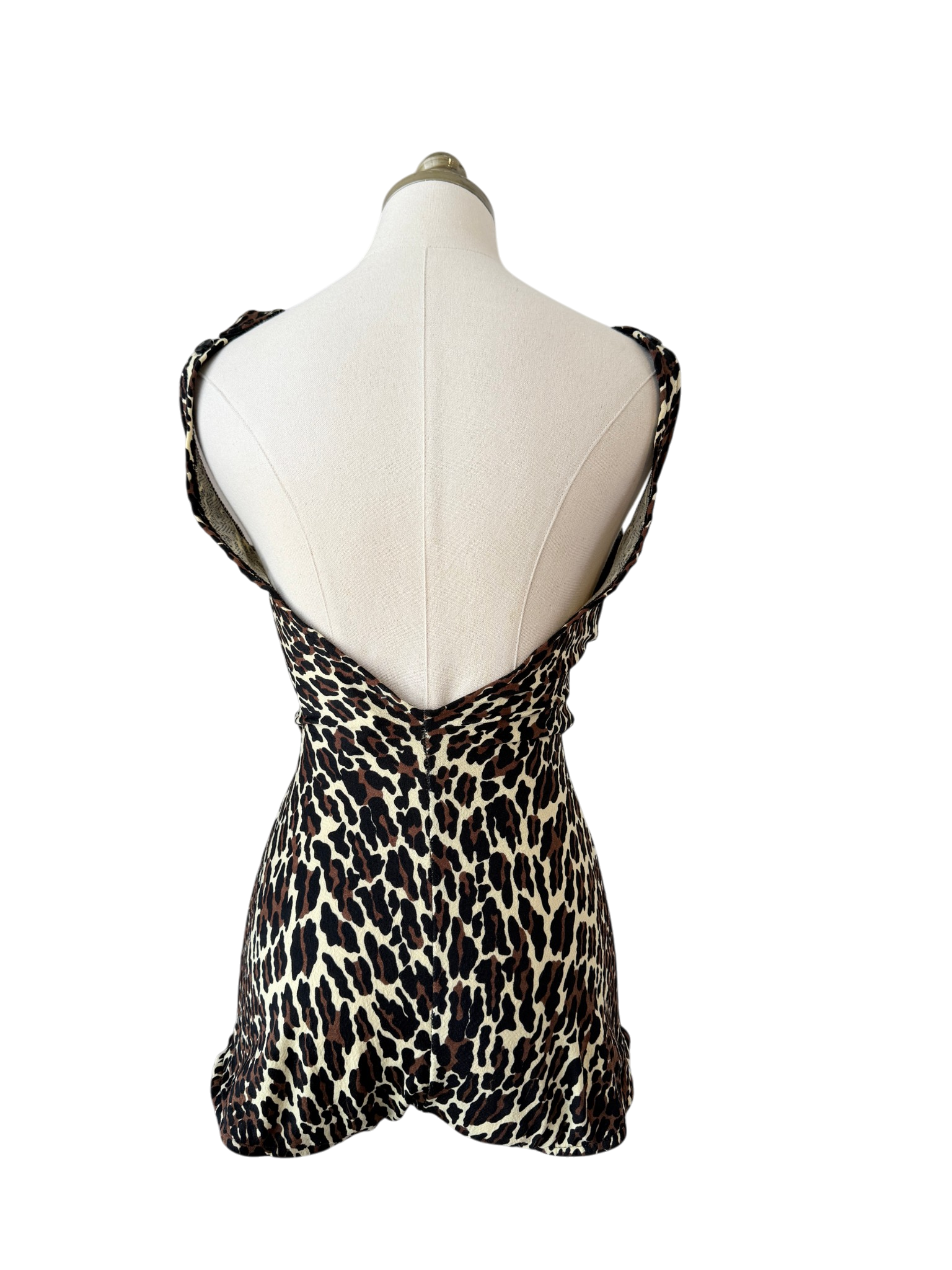 1960s Cole of California Rare Cheetah Print Corset-Front One-Piece Swimsuit