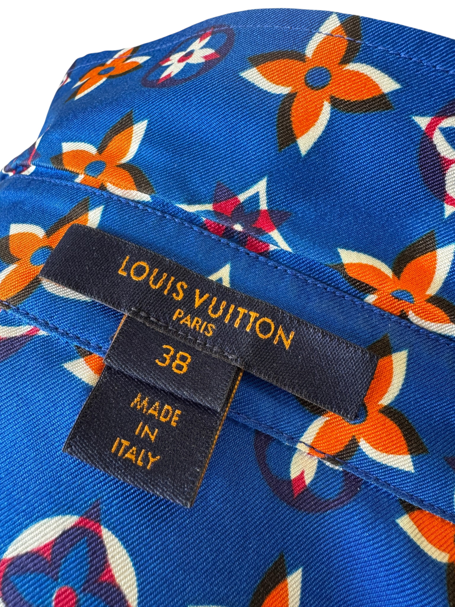 2019 Louis Vuitton Silk Monogram Blouse