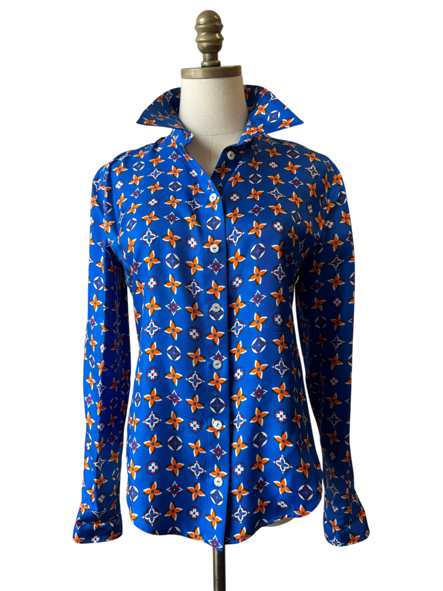 2019 Louis Vuitton Silk Monogram Blouse