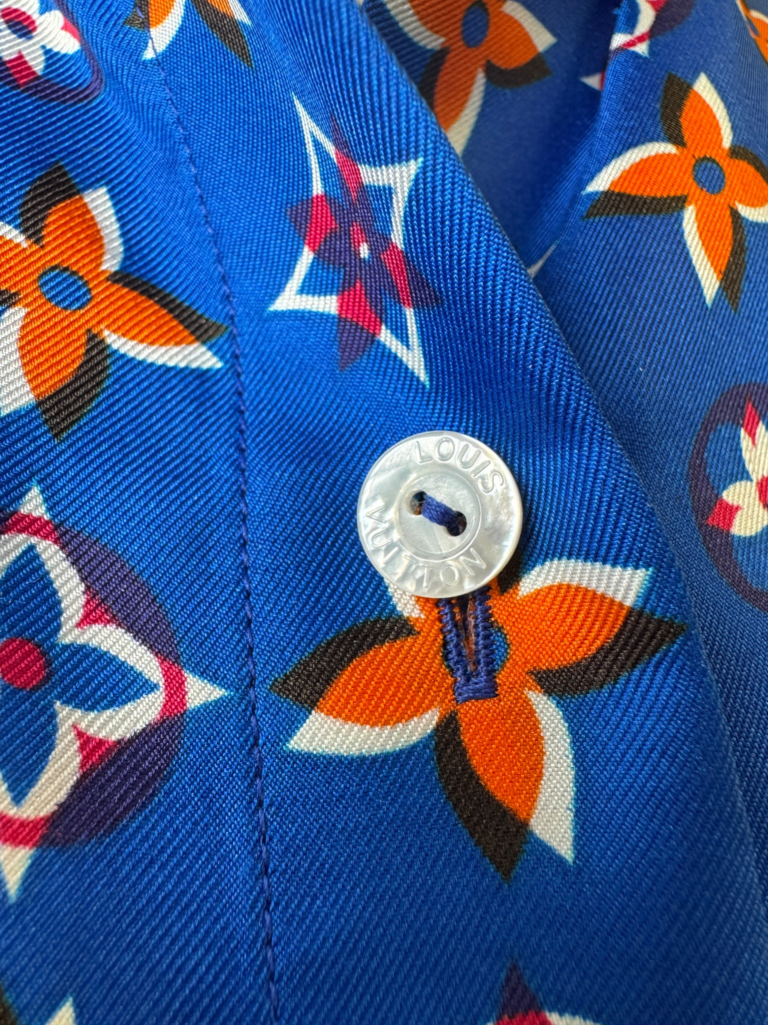 2019 Louis Vuitton Silk Monogram Blouse