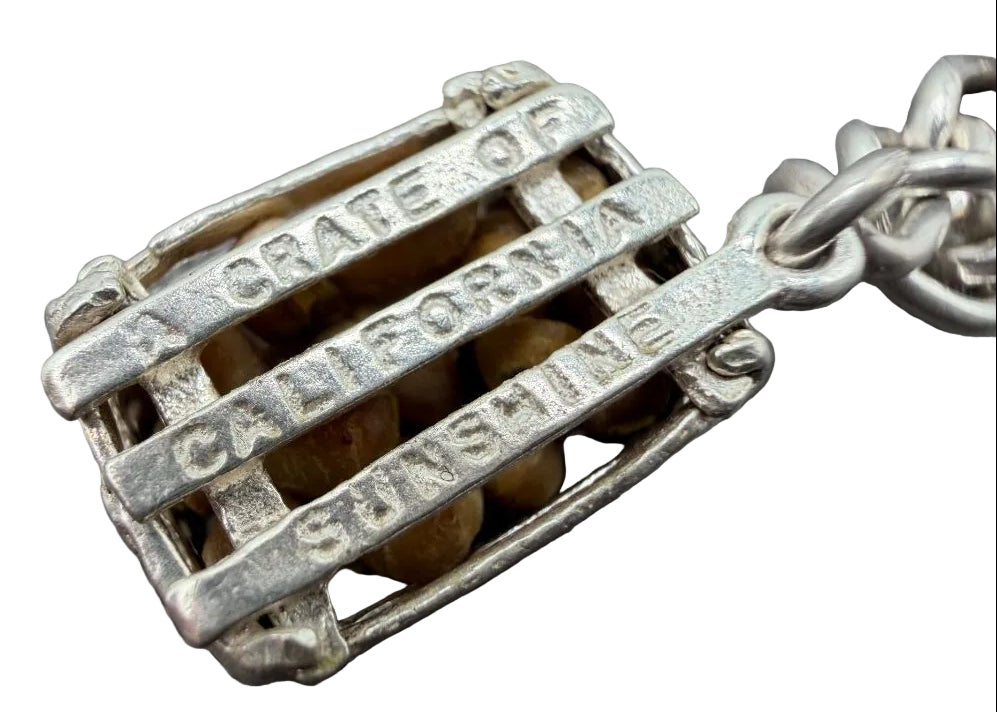 1980s Sterling Silver Charm Bracelet with 7 Charms