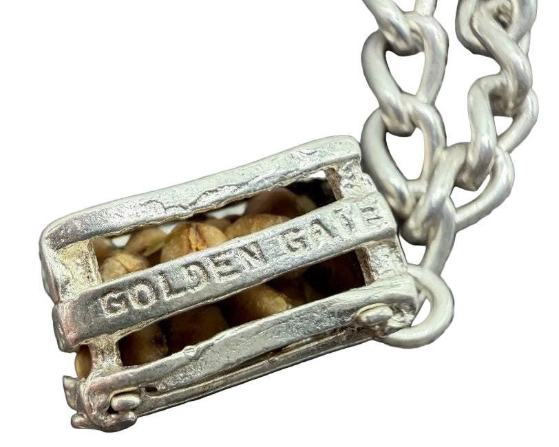 1980s Sterling Silver Charm Bracelet with 7 Charms