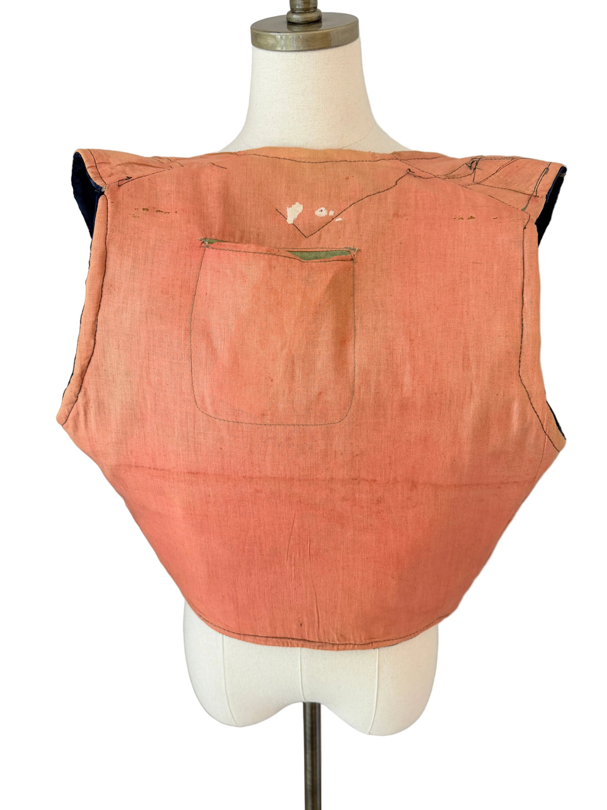 1960s Traditional Turkish Velvet Cropped Vest with Gold Ribbon Work & Floral Pot Motifs