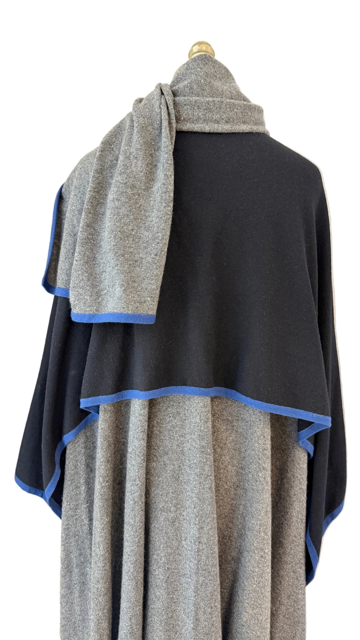 1980s Cotton Knit Convertible Wrap Cape – Multiple Ways to Wear