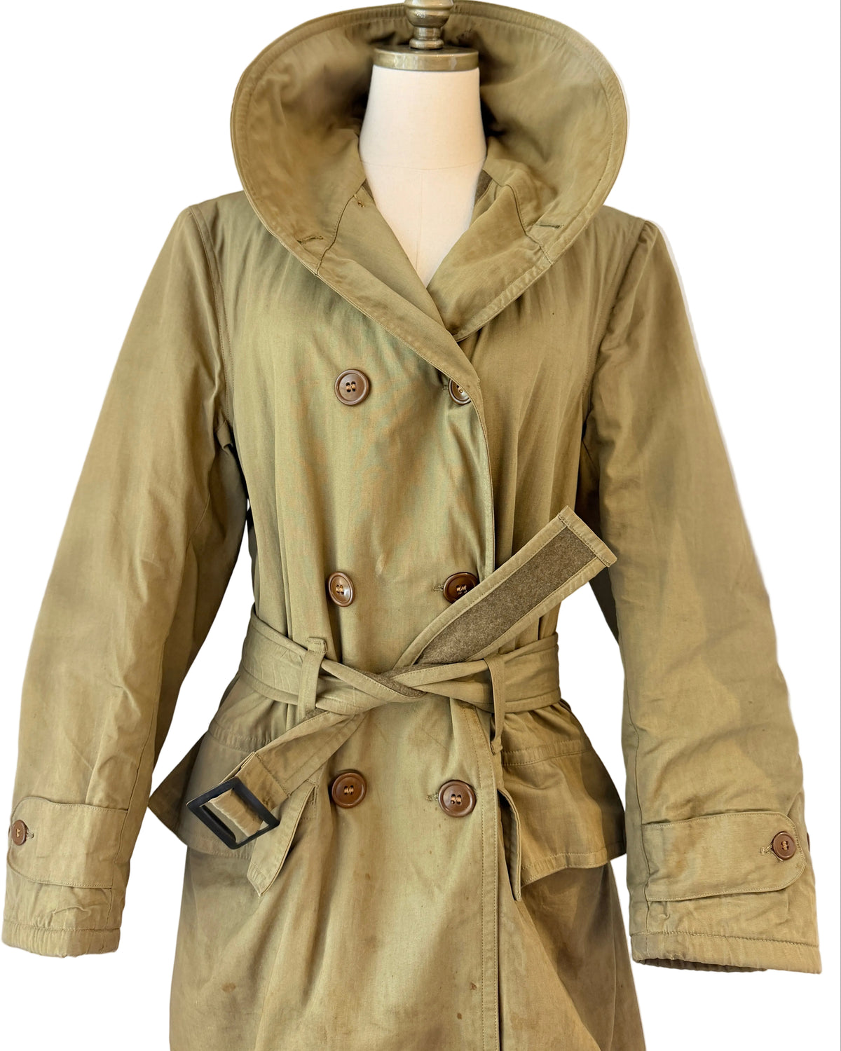 1940s WWII Army Jeep Jacket – Wool Lined with Matching Belt