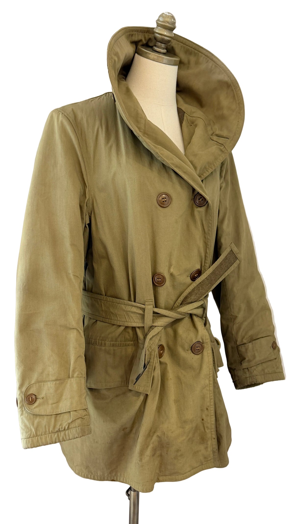 1940s WWII Army Jeep Jacket – Wool Lined with Matching Belt