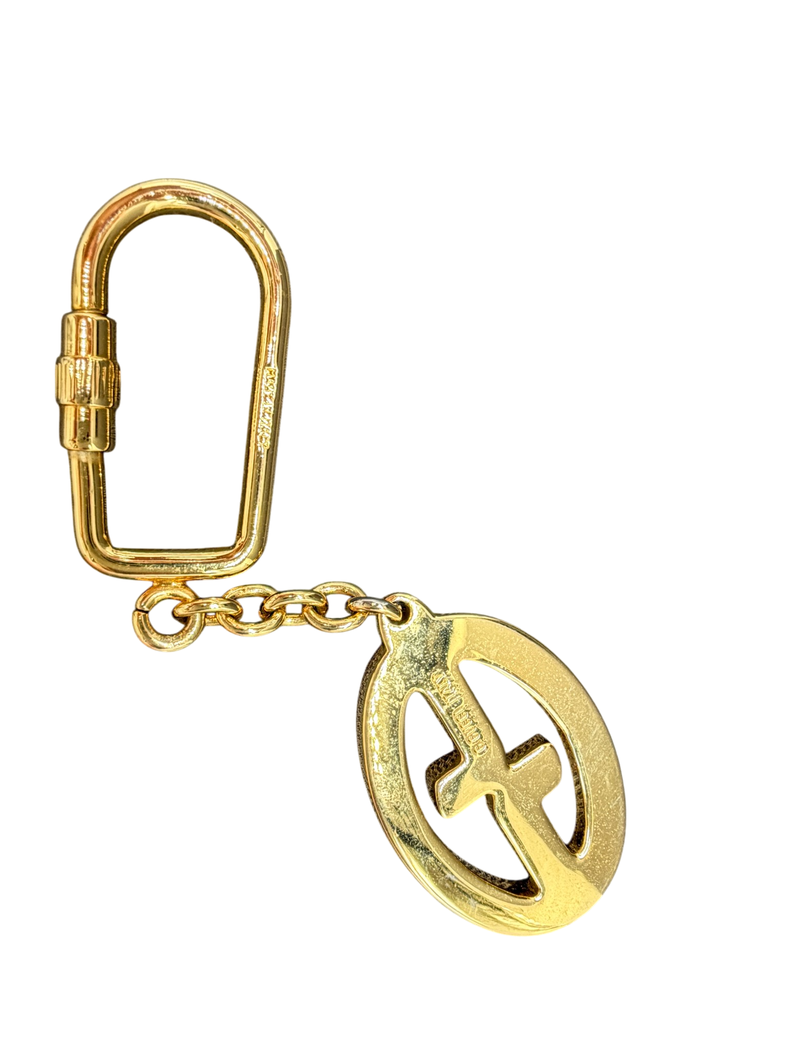 1970s Gucci GG Mixed Metal Keychain