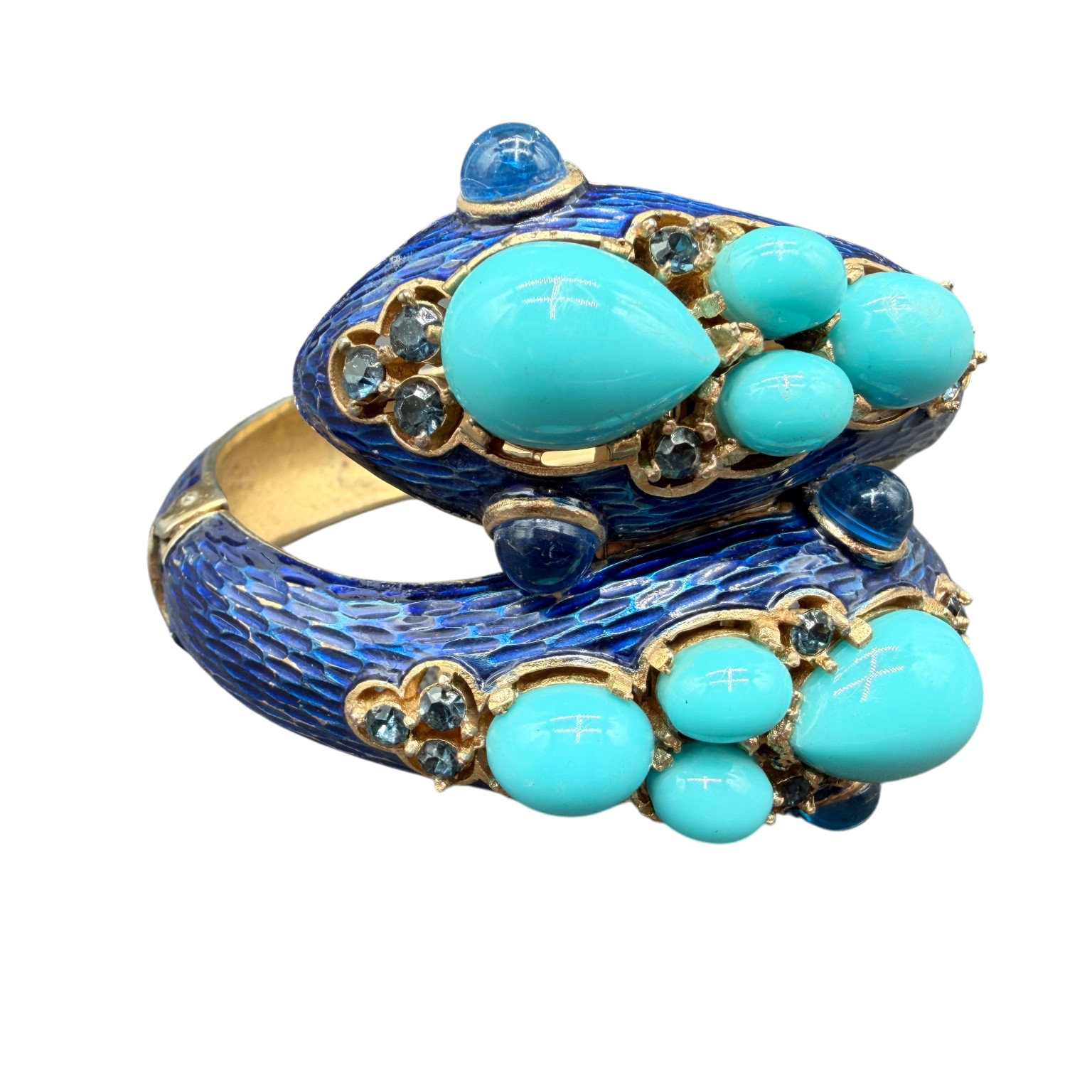 1960s RARE Trifari Alfred Philippe “L’Orient” Snake Cuff Bracelet