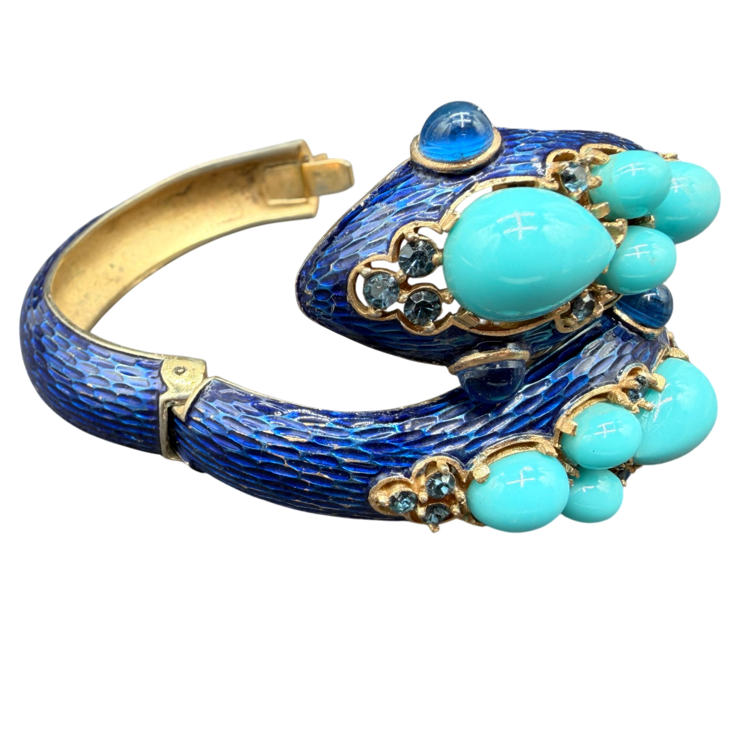 1960s RARE Trifari Alfred Philippe “L’Orient” Snake Cuff Bracelet