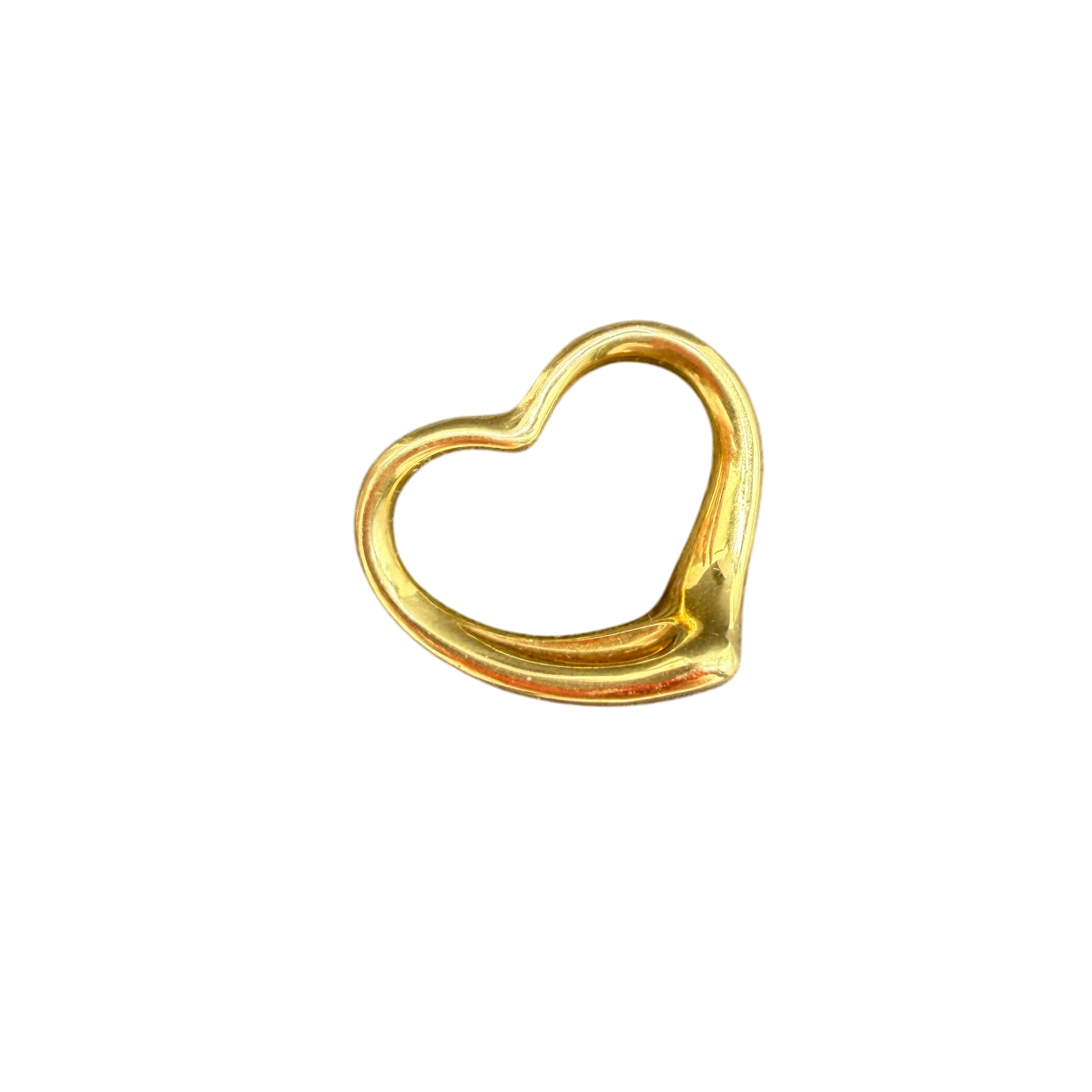 1980s Tiffany & Co. Elsa Peretti 18K Gold Heart Charm