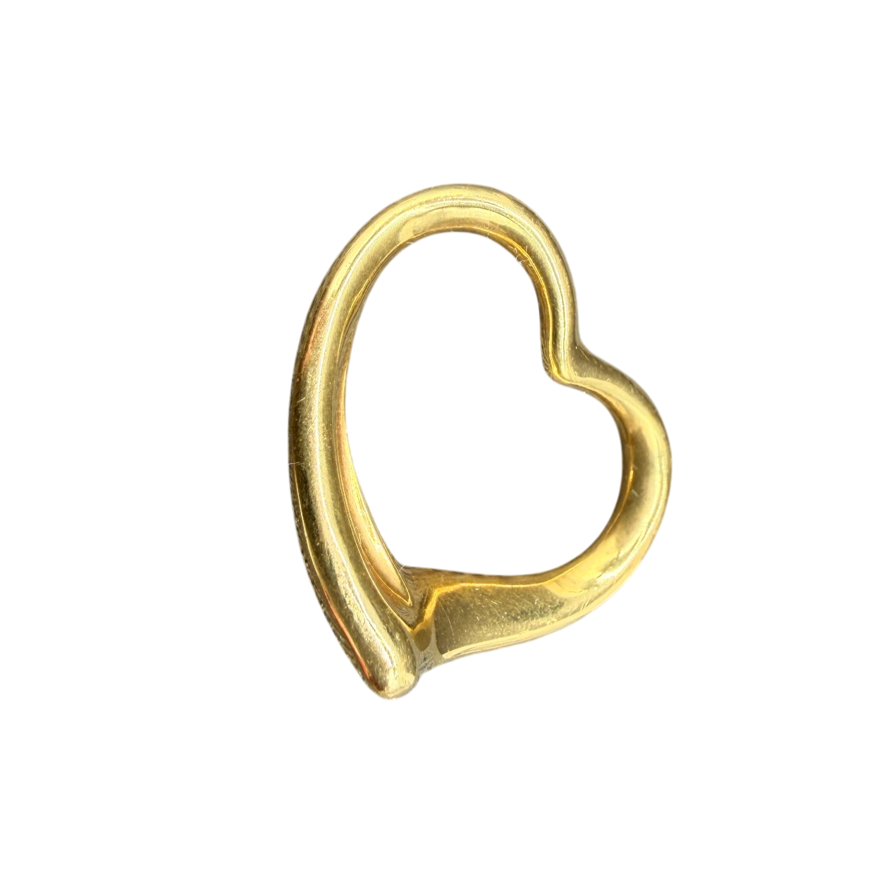 1980s Tiffany & Co. Elsa Peretti 18K Gold Heart Charm