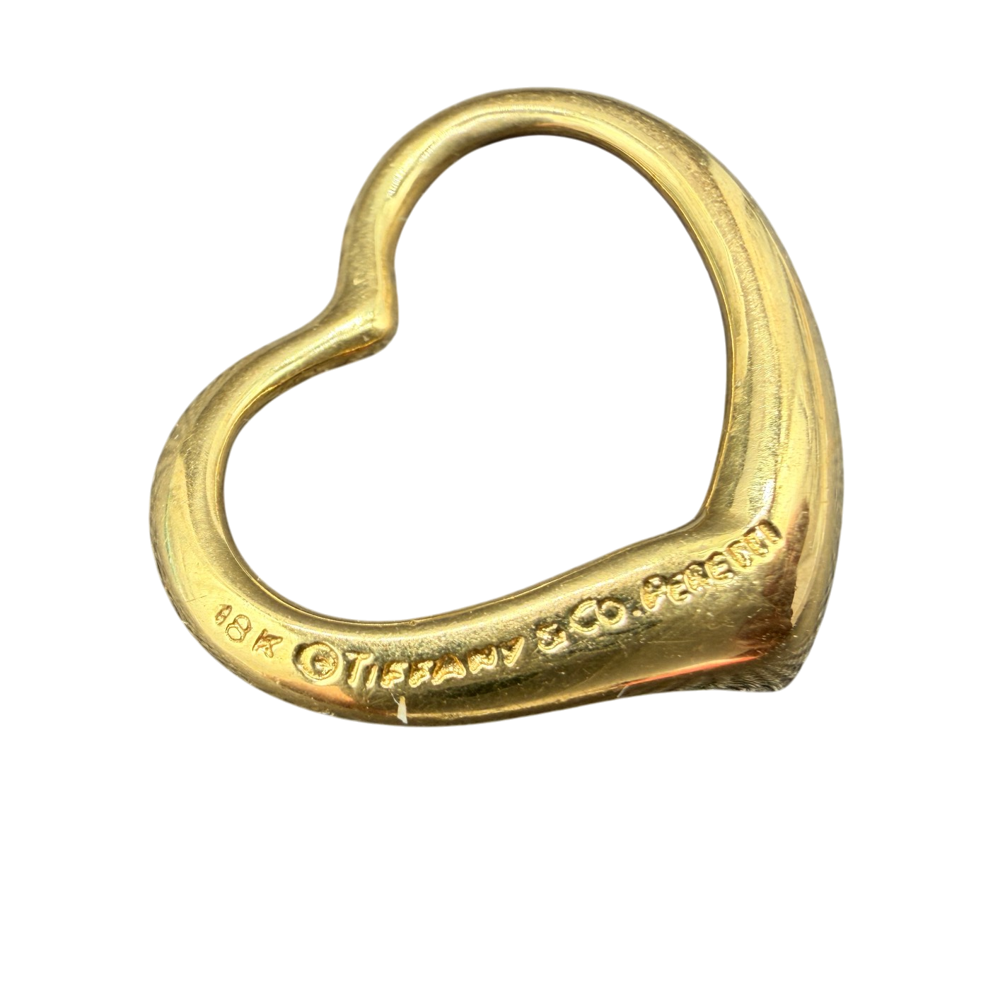 1980s Tiffany & Co. Elsa Peretti 18K Gold Heart Charm