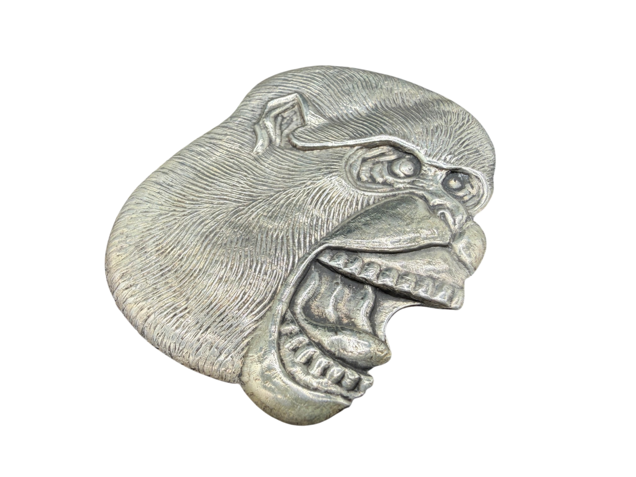 1960s Rare Butler & Wilson Sterling Silver Gorilla Head Brooch