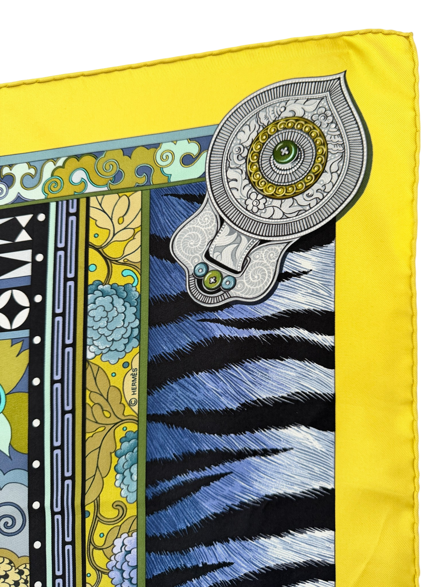 Hermès “La Femme aux Semelles de Vent” Silk Scarf
