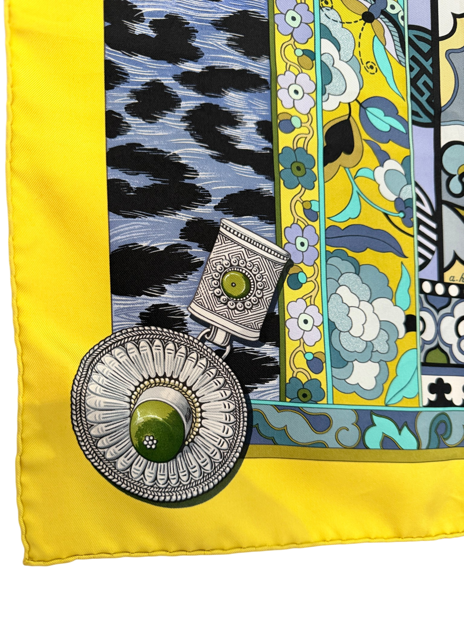 Hermès “La Femme aux Semelles de Vent” Silk Scarf
