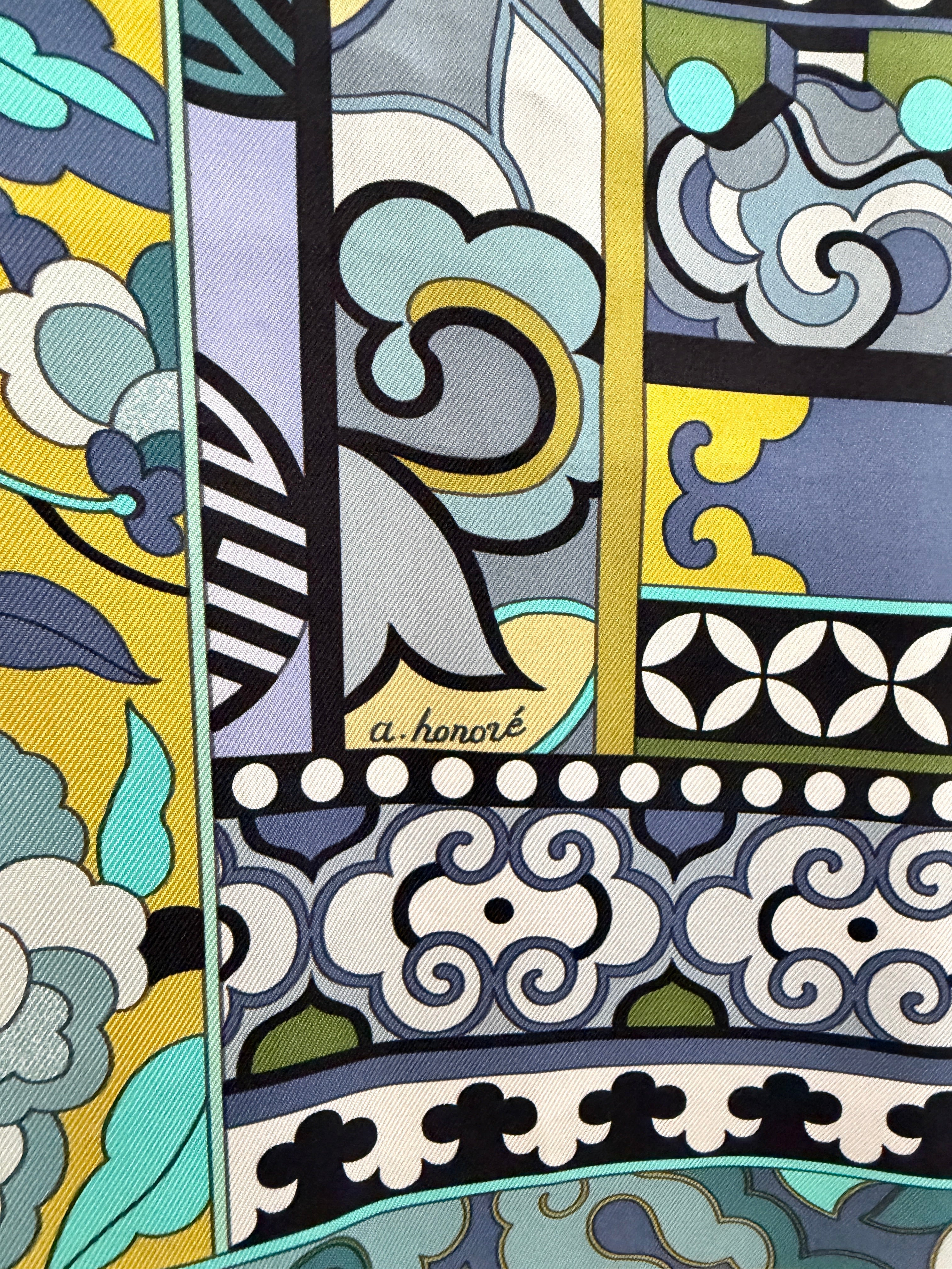 Hermès “La Femme aux Semelles de Vent” Silk Scarf