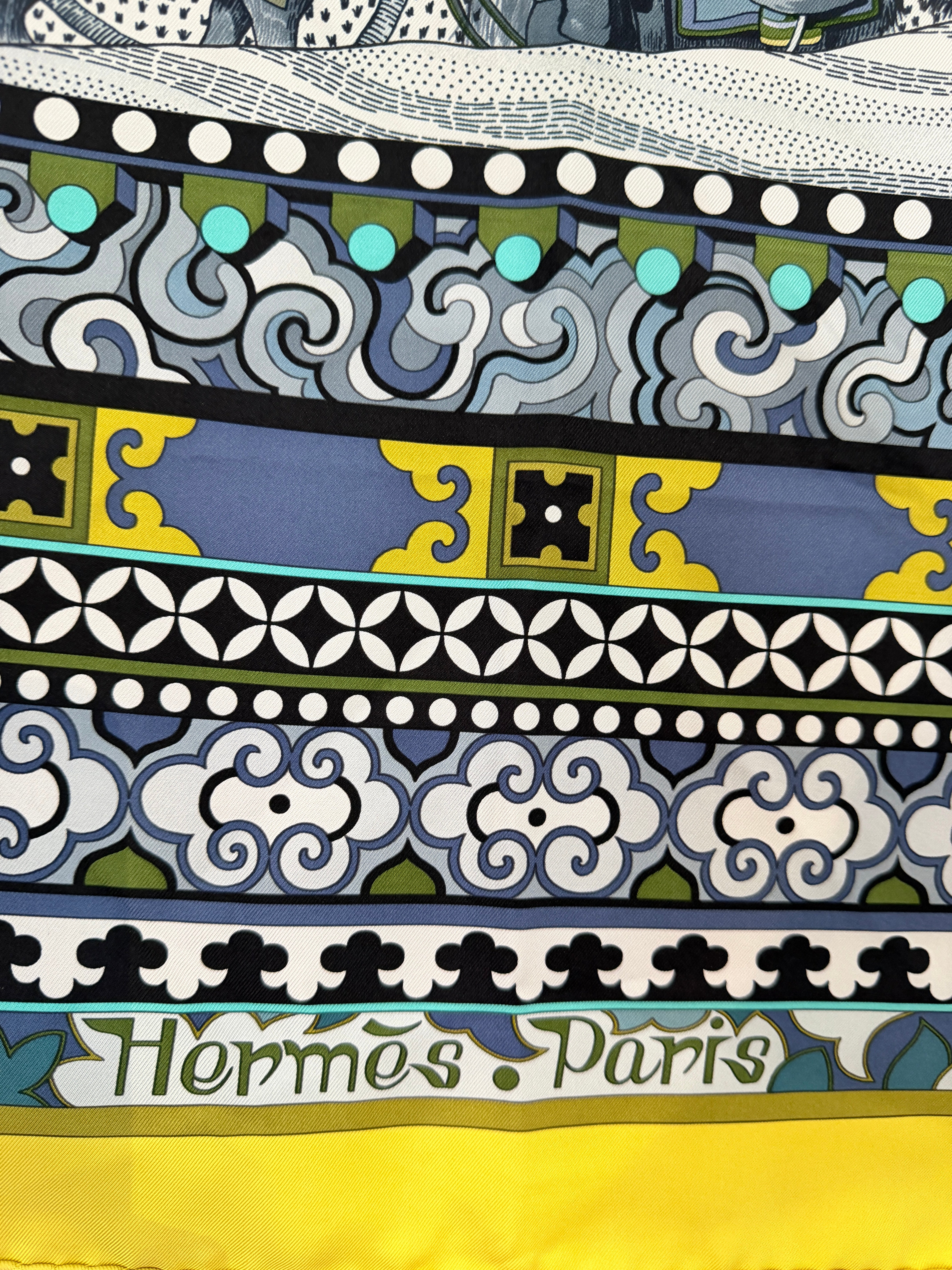 Hermès “La Femme aux Semelles de Vent” Silk Scarf