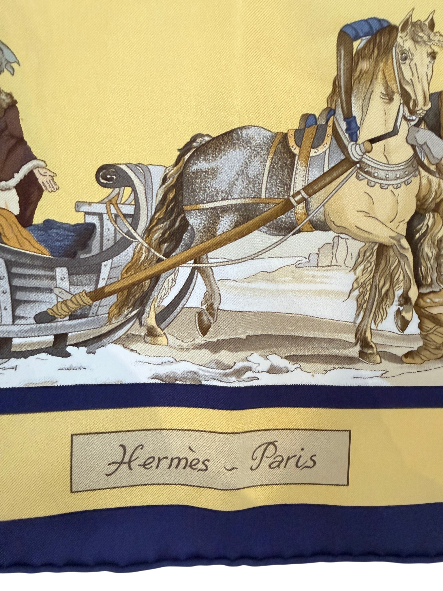Hermès “Promenade en Russie” Silk Scarf by Loïc Dubigeon