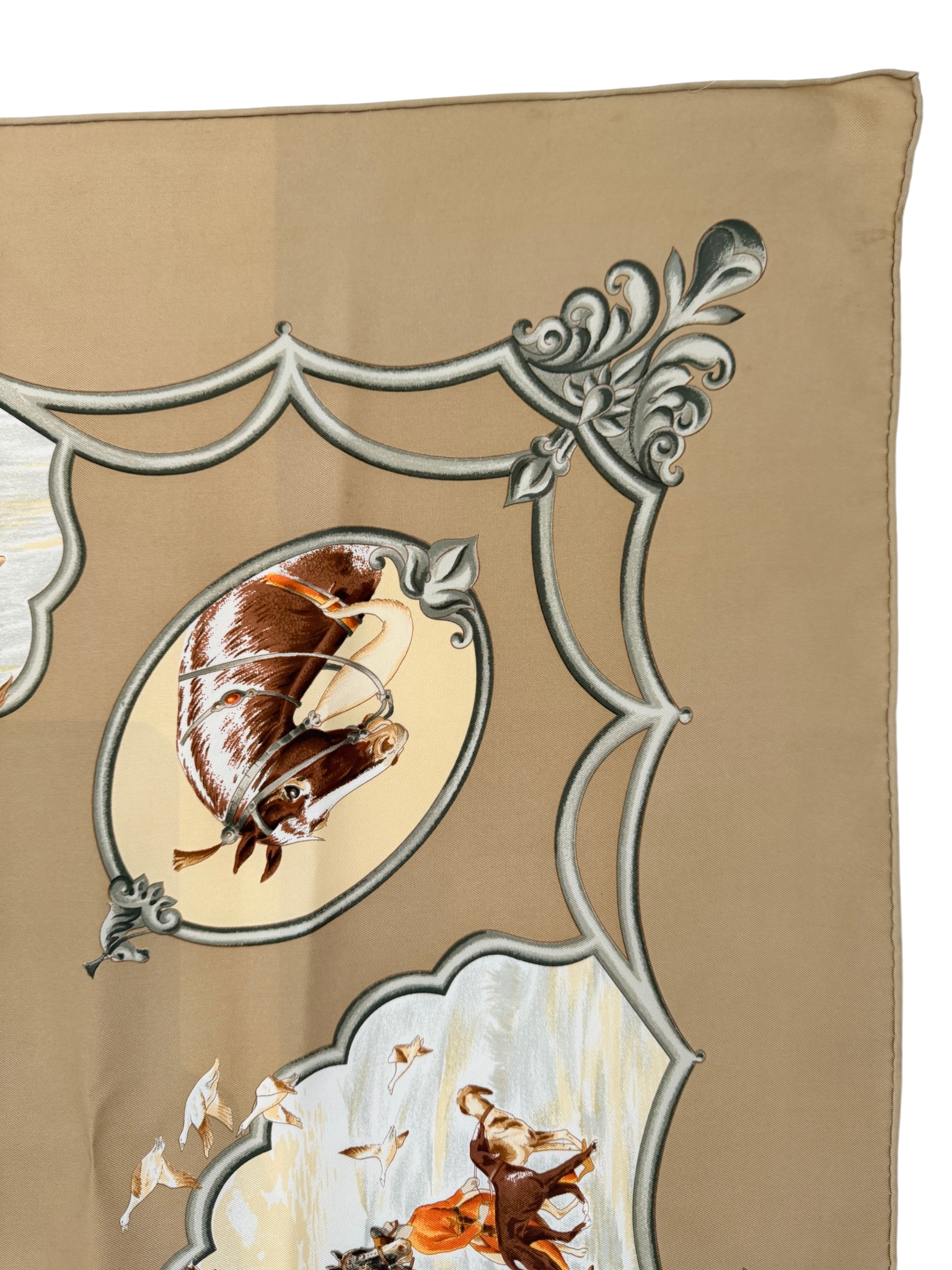 Hermès “Les Chevaux des Moghols” Silk Scarf