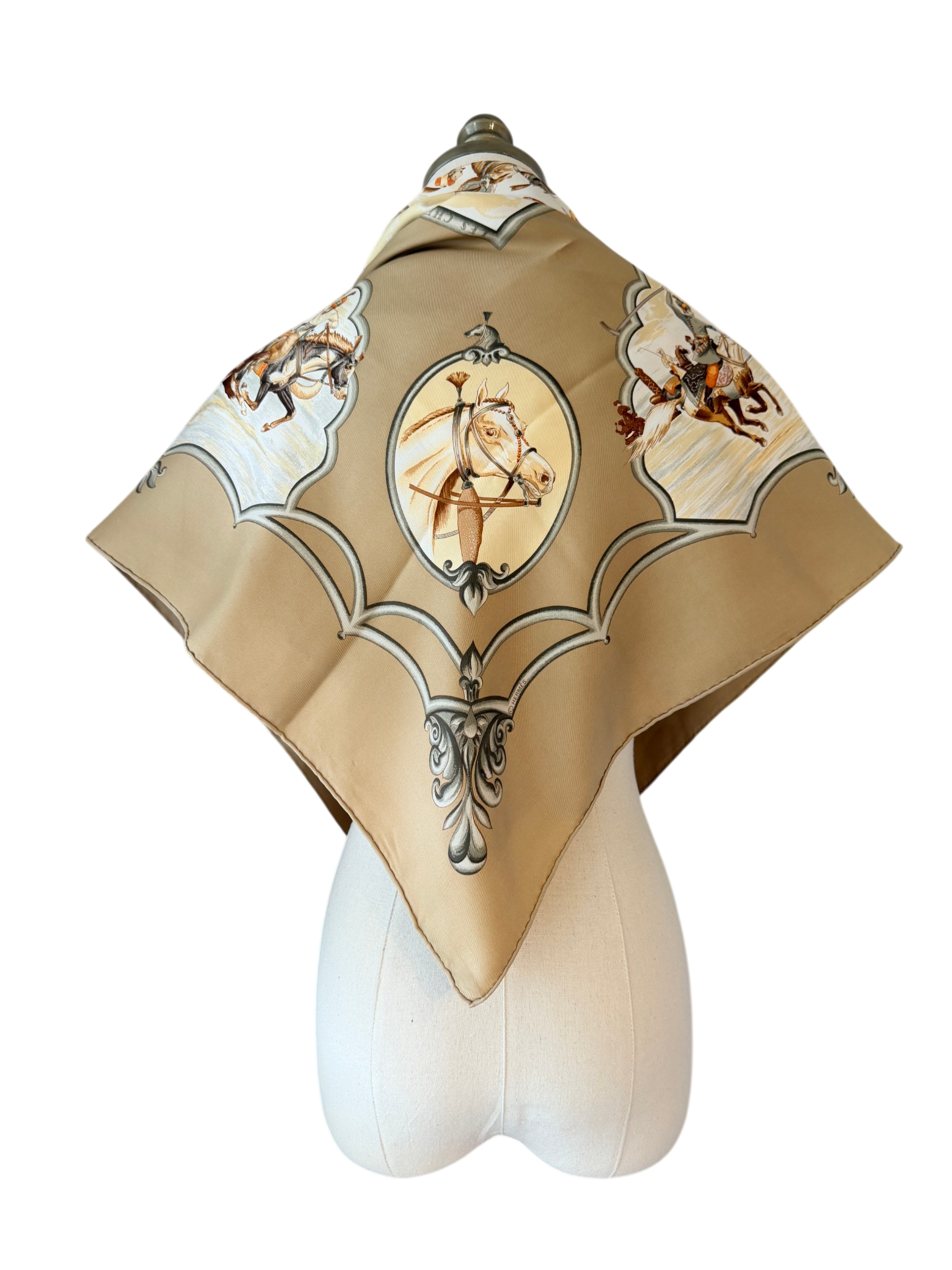 Hermès “Les Chevaux des Moghols” Silk Scarf