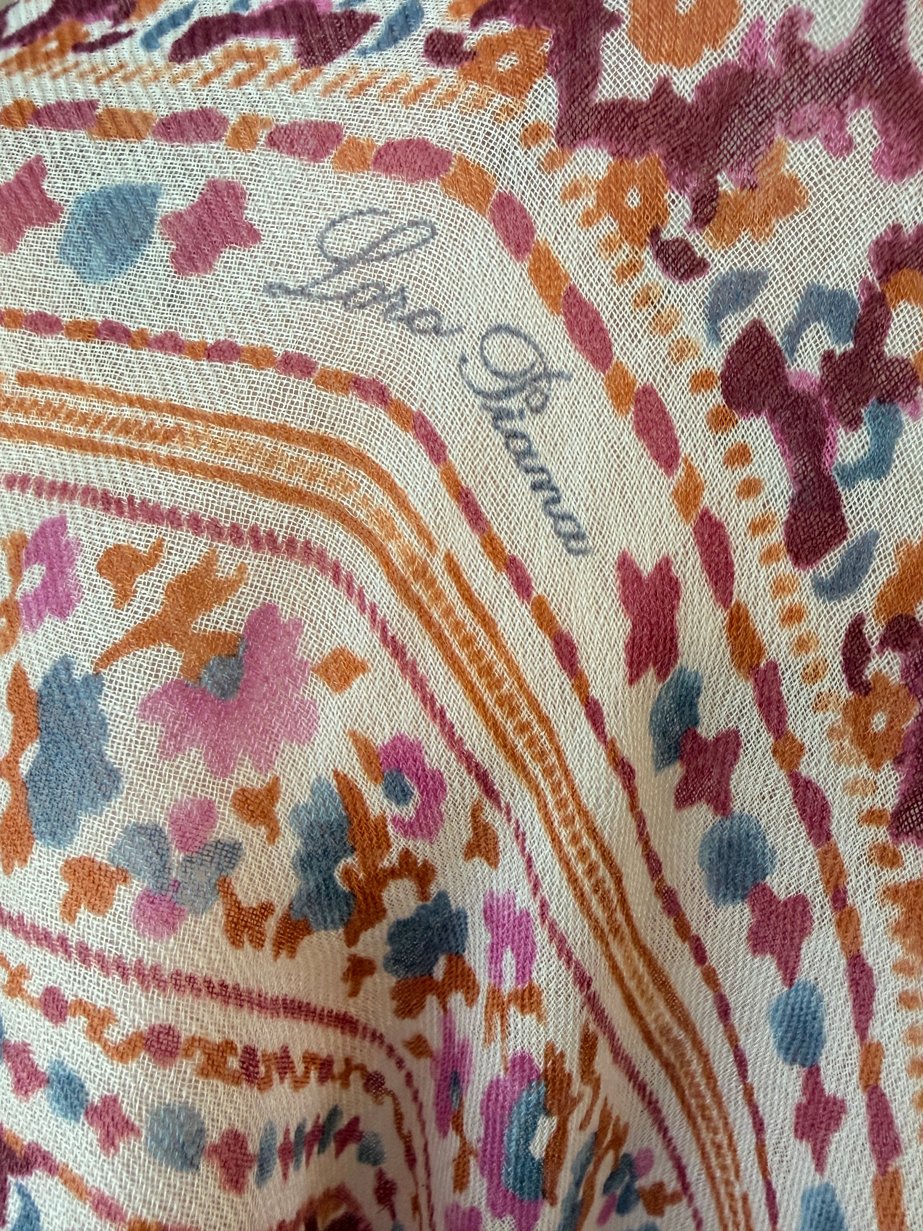 Loro Piana Cashmere/Silk Floral Shawl