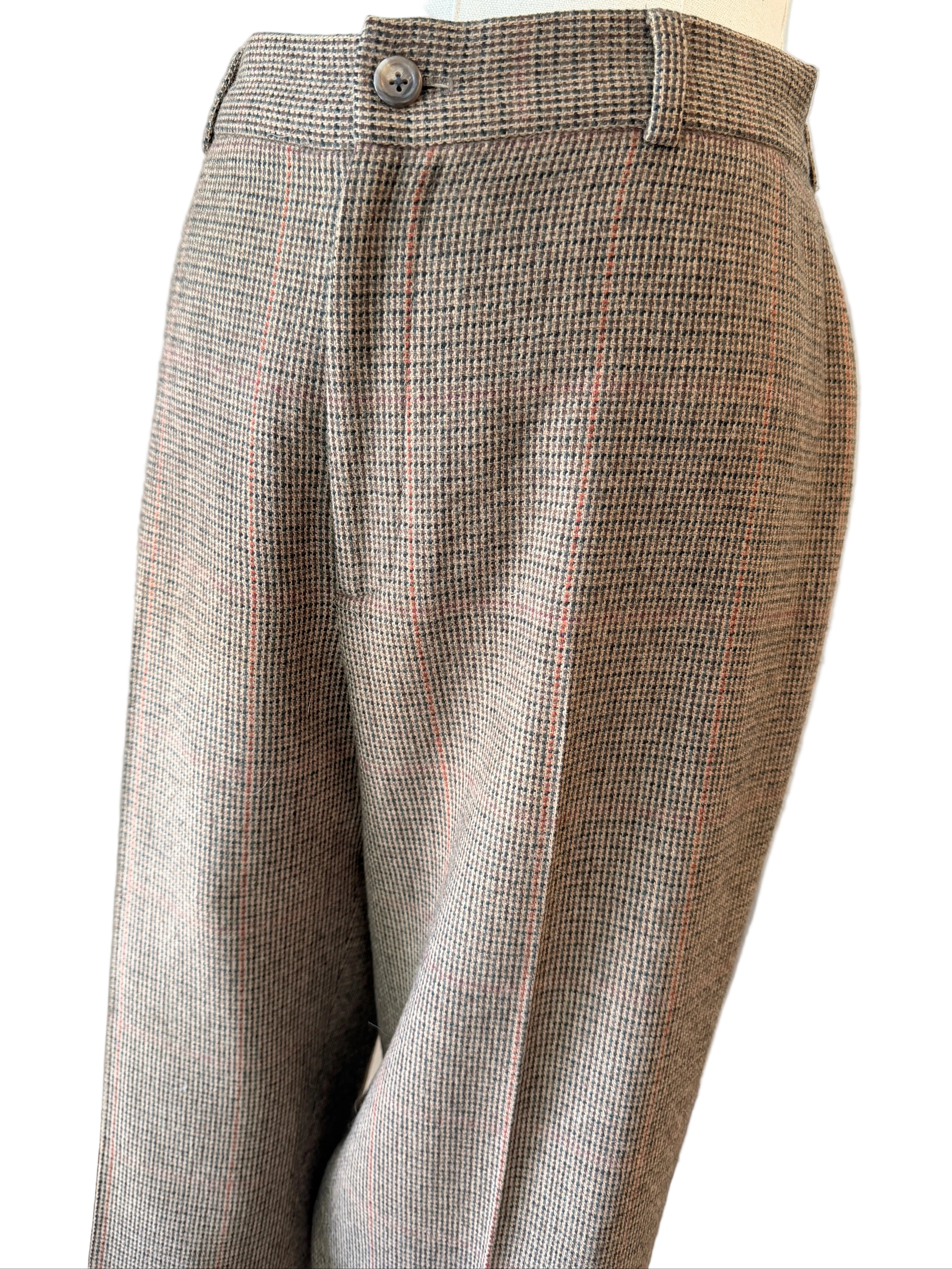 1990s Ralph Lauren Classic Collection Tweed Pant & Blazer Suit with Suede Elbow Patches