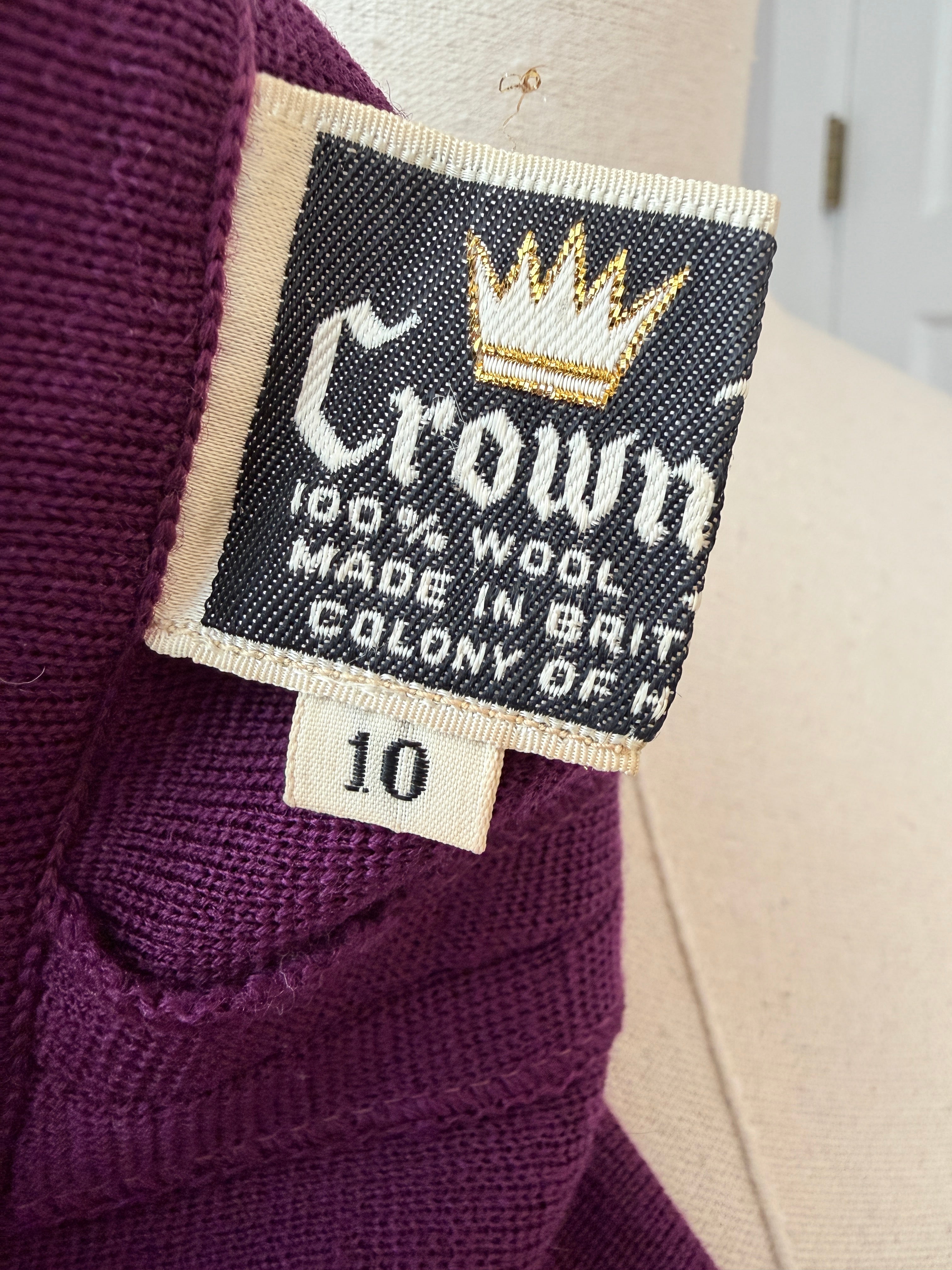 1960s Crown Royal Three-Piece Wool Pant Suit with Tank, Blazer & Pants