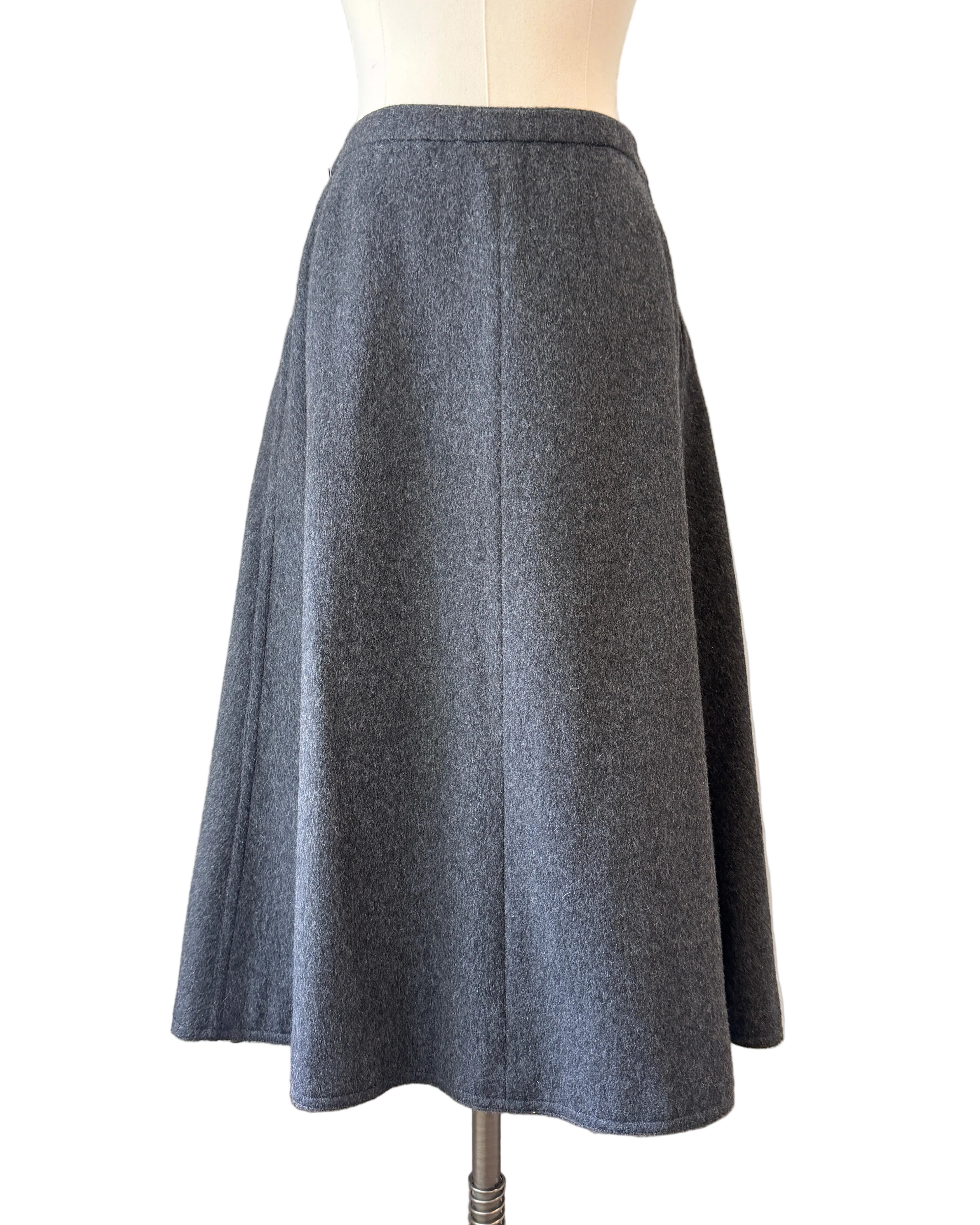 1960s Yves Saint Laurent Heathered Wool Two-Piece Skirt Suit