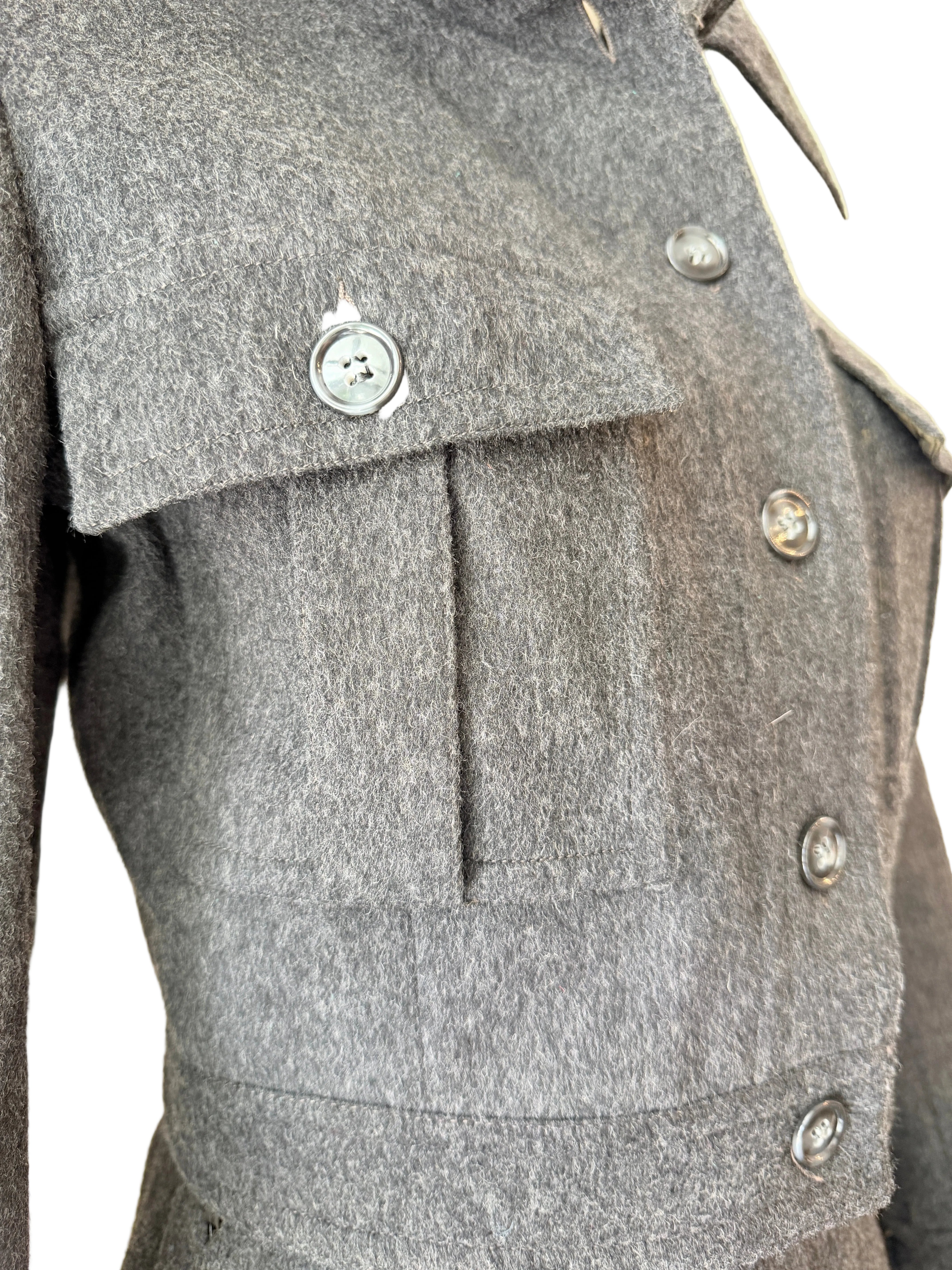 1960s Yves Saint Laurent Heathered Wool Two-Piece Skirt Suit