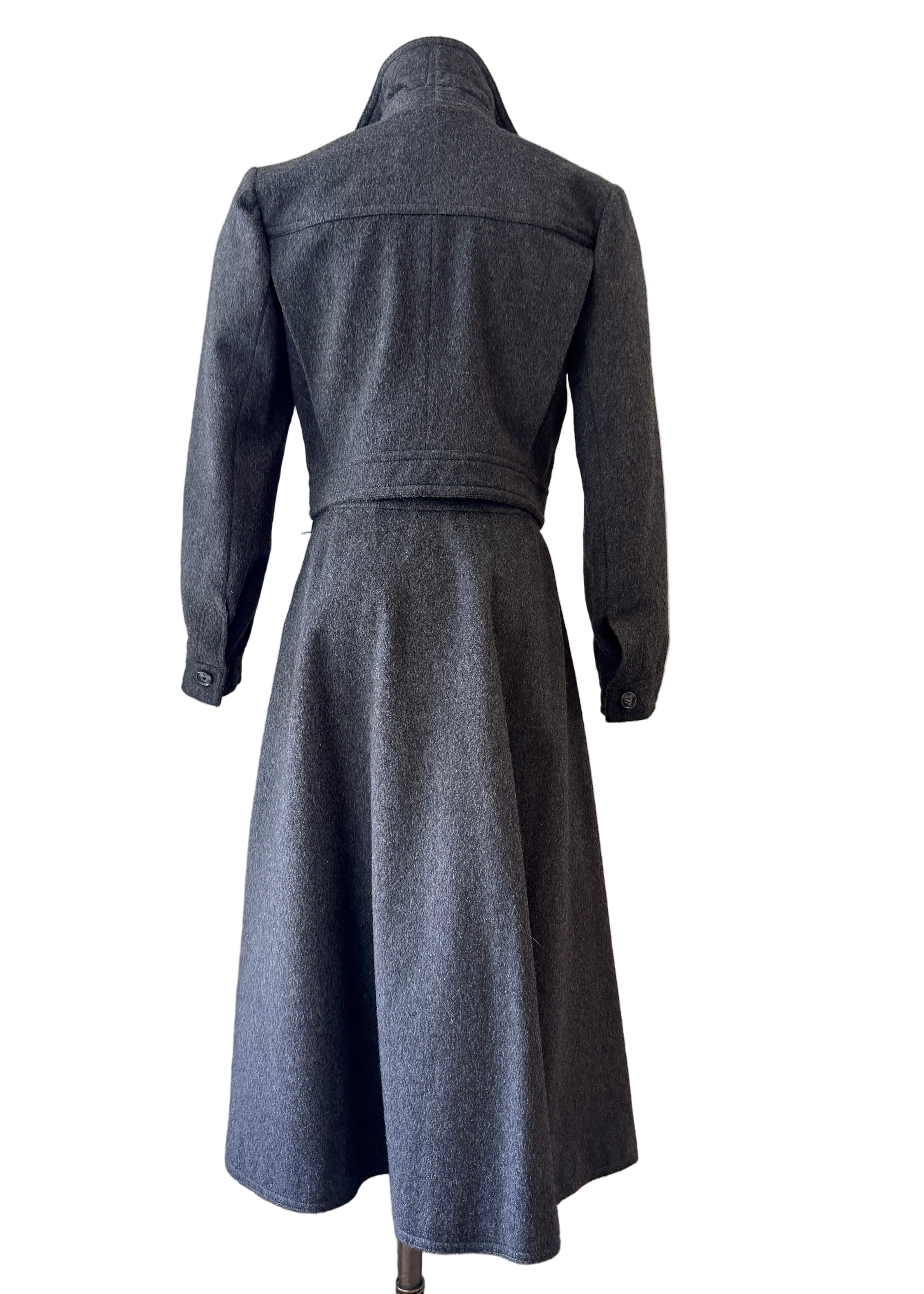1960s Yves Saint Laurent Heathered Wool Two-Piece Skirt Suit