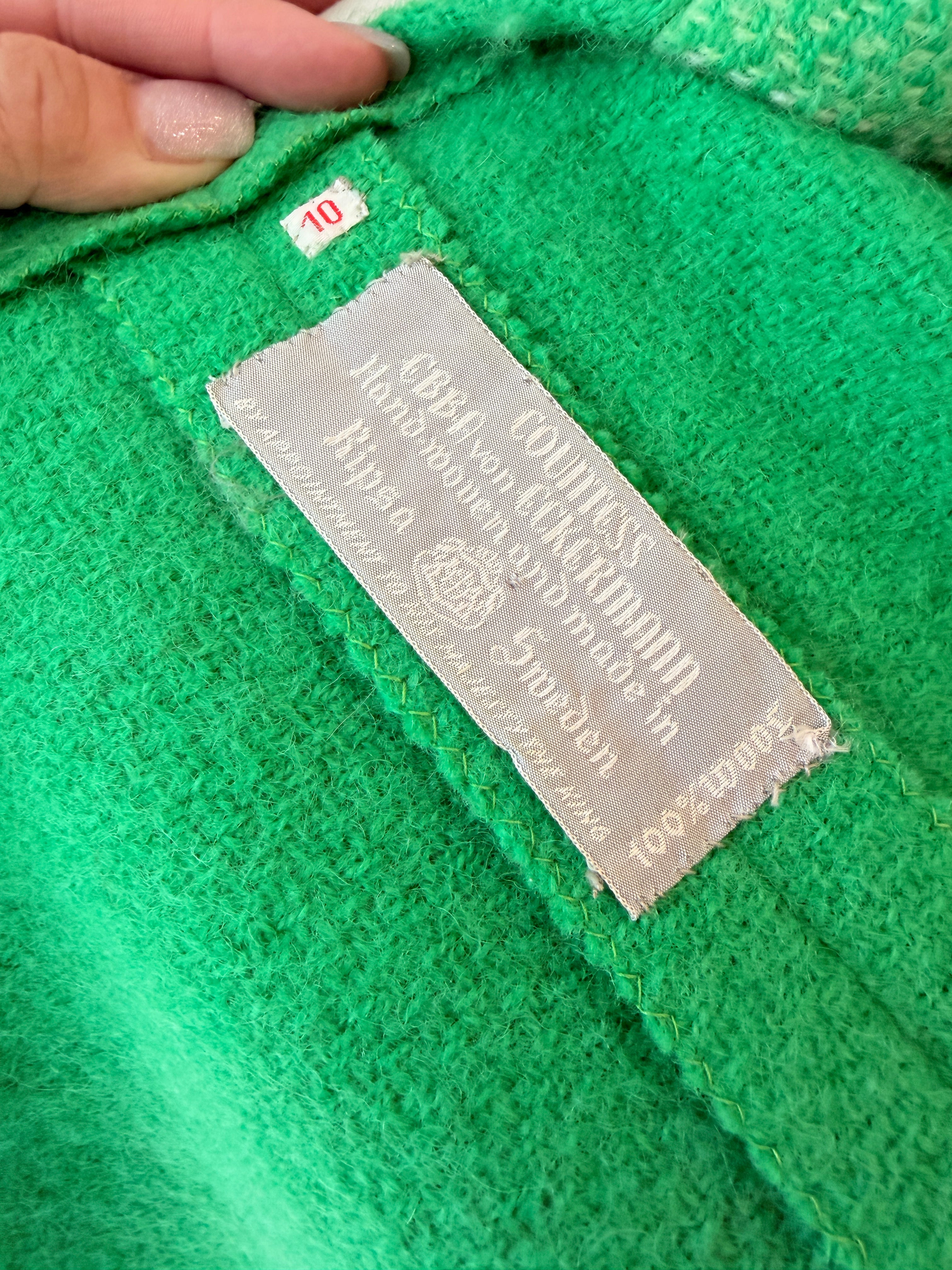 Countess Ebba von Eckermann Green Wool Hand-Knit Skirt & Vest Set