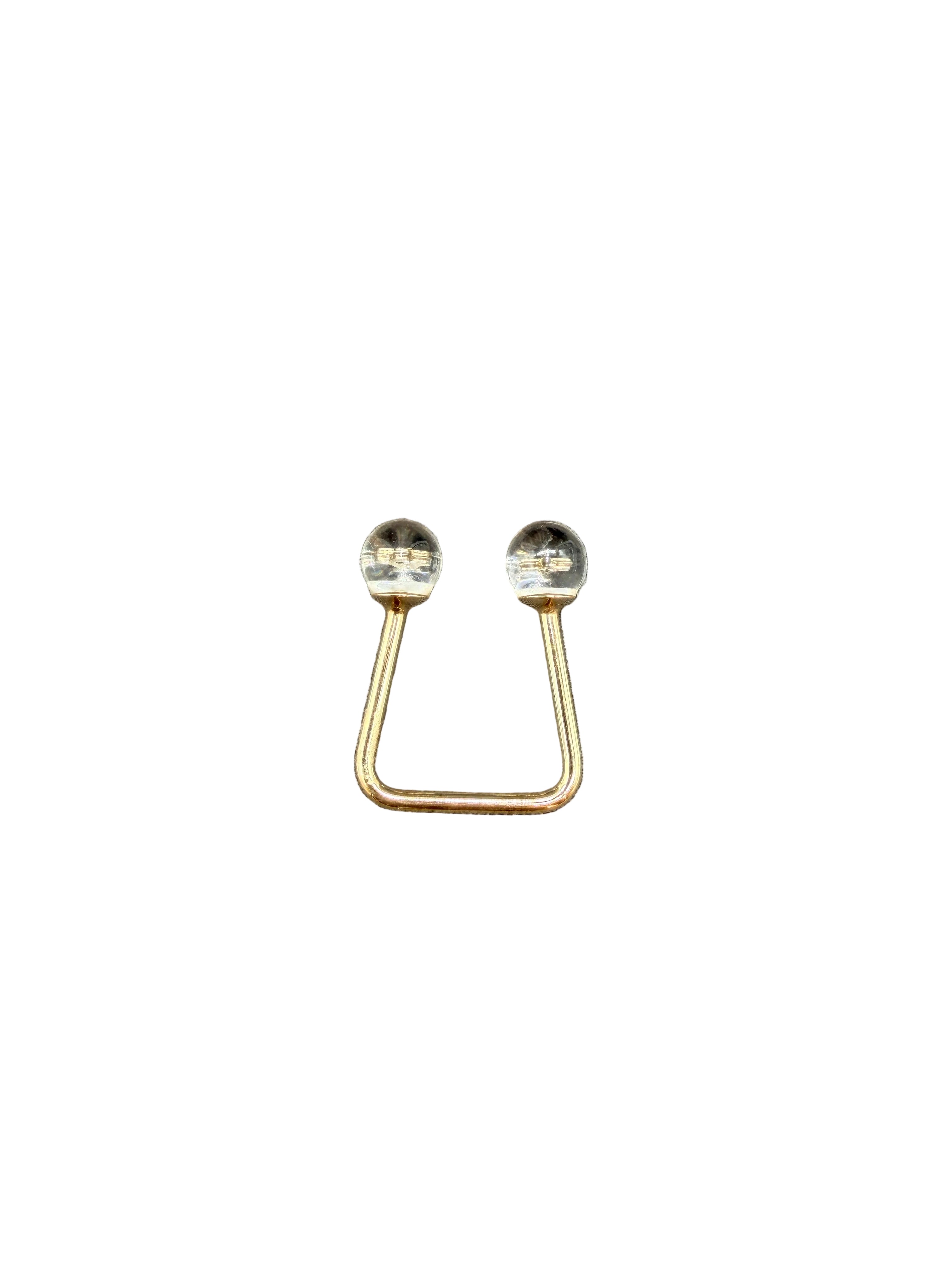 1990s Louis Vuitton Resin Inclusion Fleur Bubble Open Ring