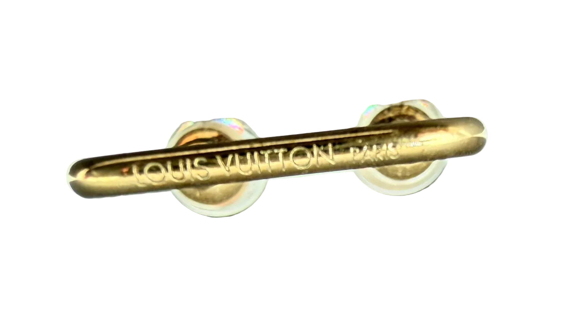 1990s Louis Vuitton Resin Inclusion Fleur Bubble Open Ring