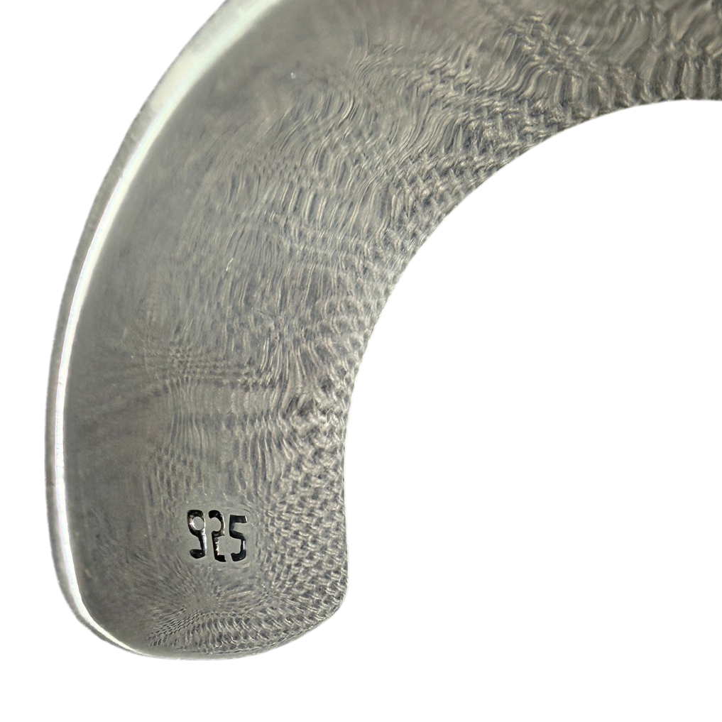 1970s Navajo Sterling Silver Cuff with 12K Gold-Filled Rope and Ball Detail (Tahe Style)