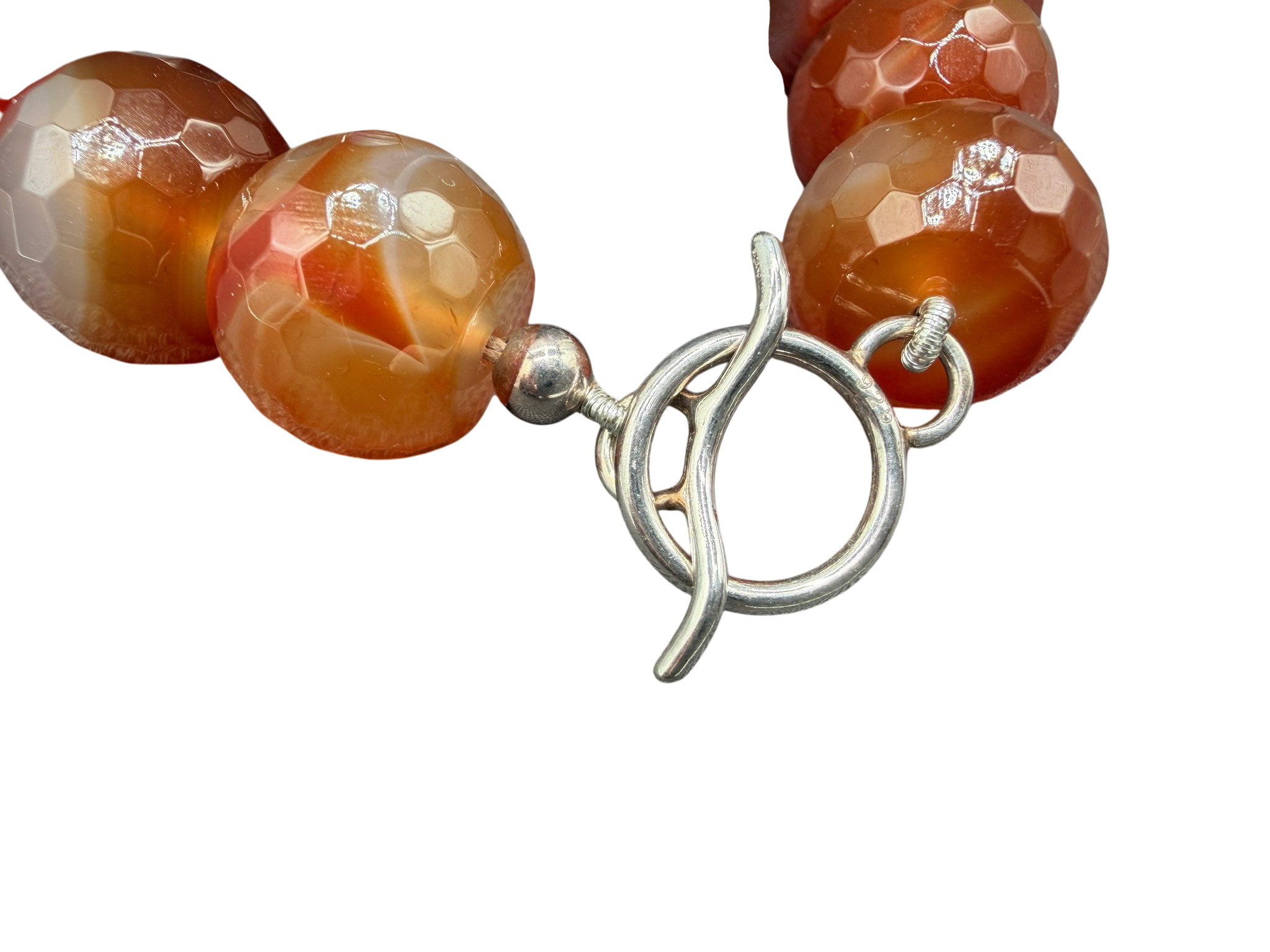 1980s Chunky Carnelian & Lapis Beaded Necklace