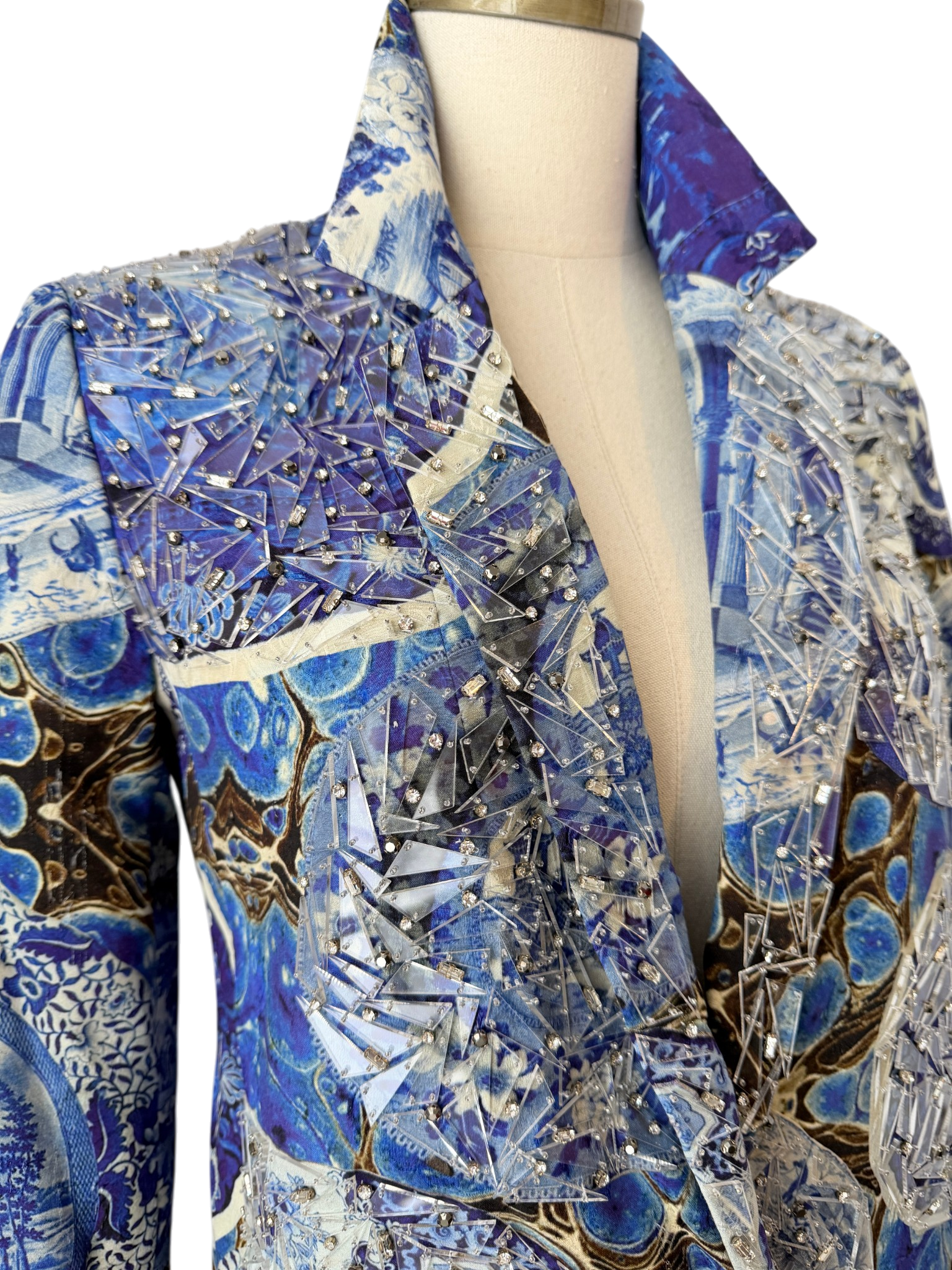 Libertine “Shattered Plate & Platter” Embellished Blazer