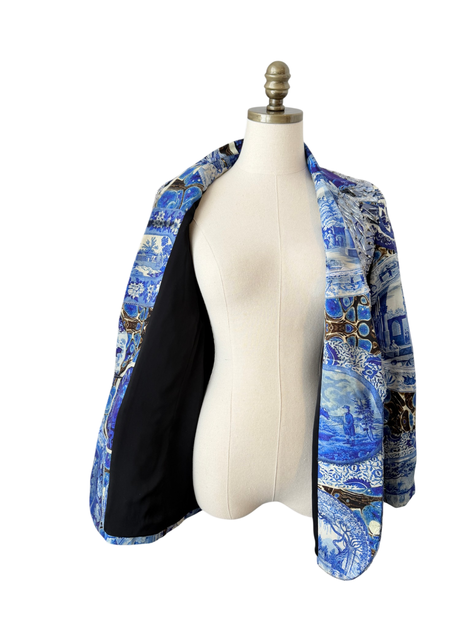 Libertine “Shattered Plate & Platter” Embellished Blazer