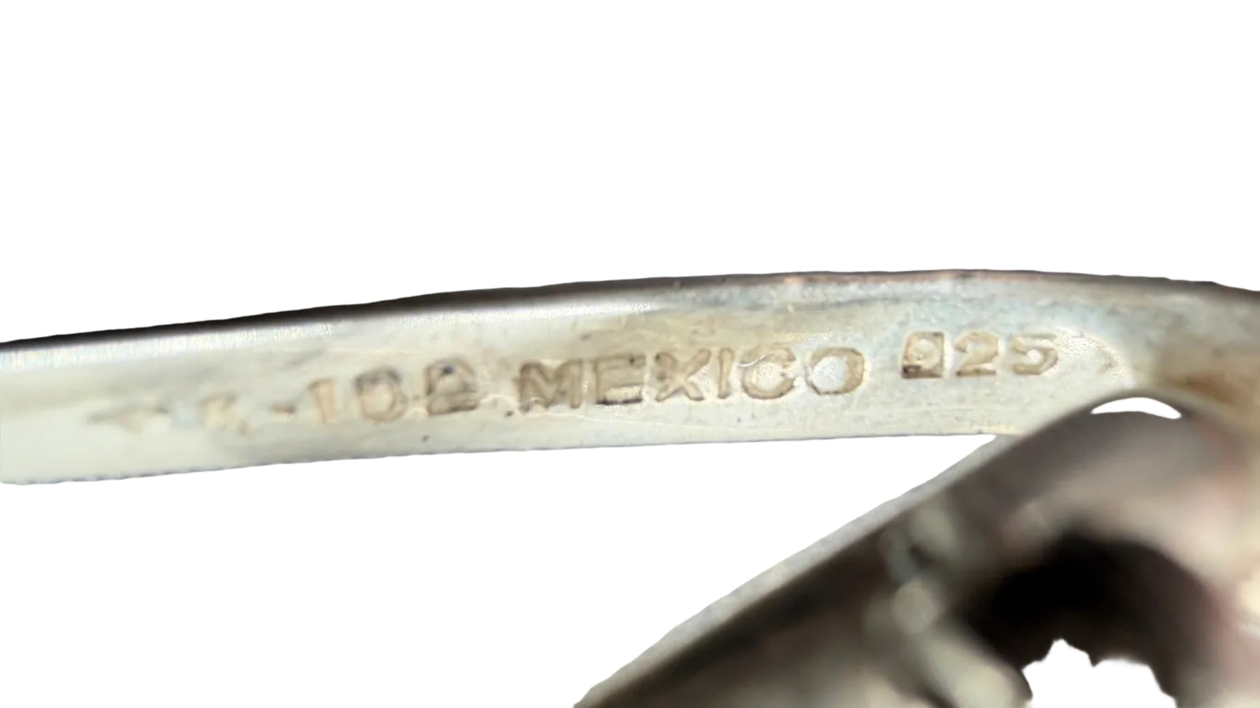1970s Taxco Mexican Sterling Silver Modernist Loopy Loop Brooch